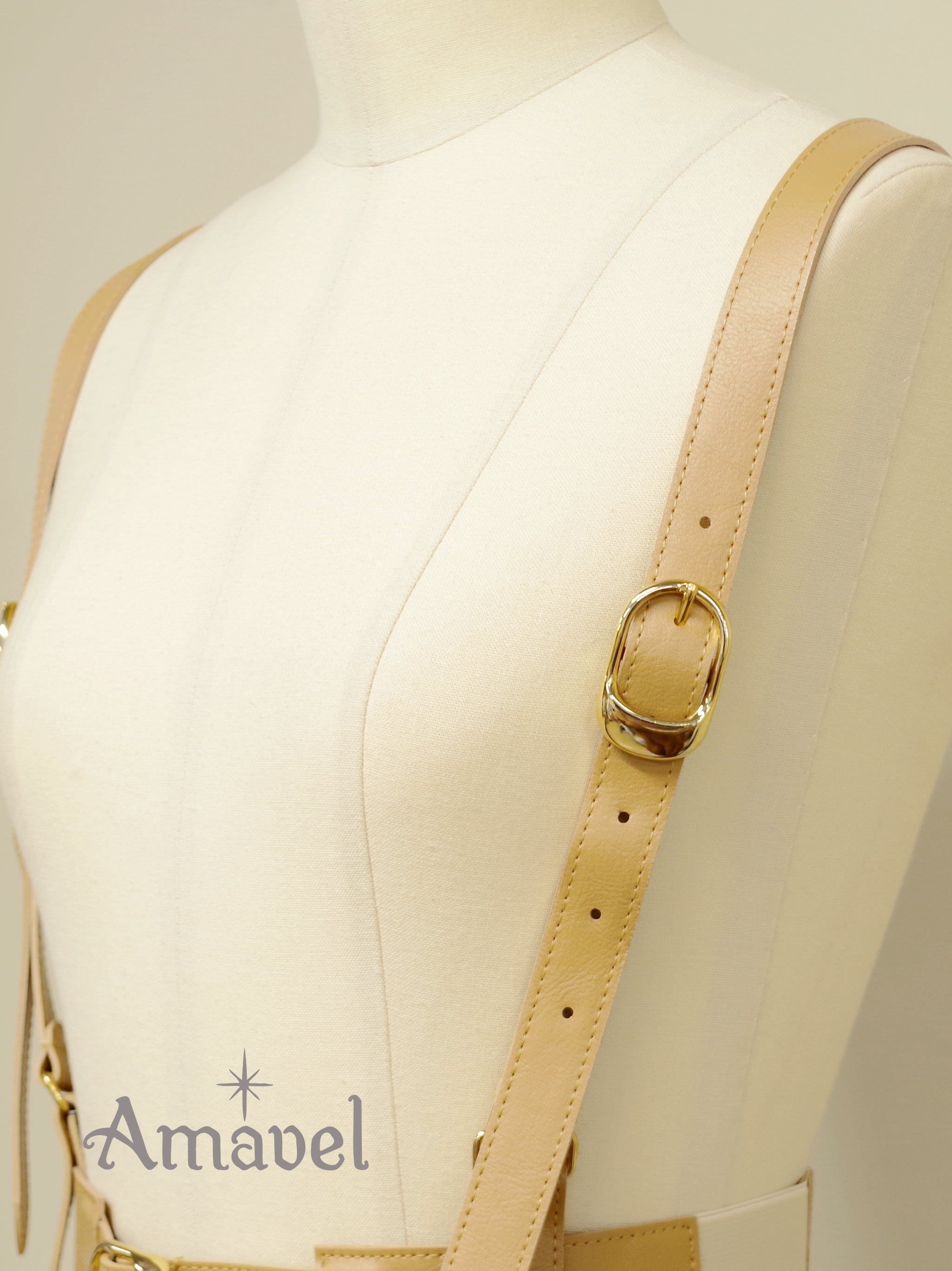 サイドゴム合皮ハーネスベルト |Amavel(アマベル)公式サイト