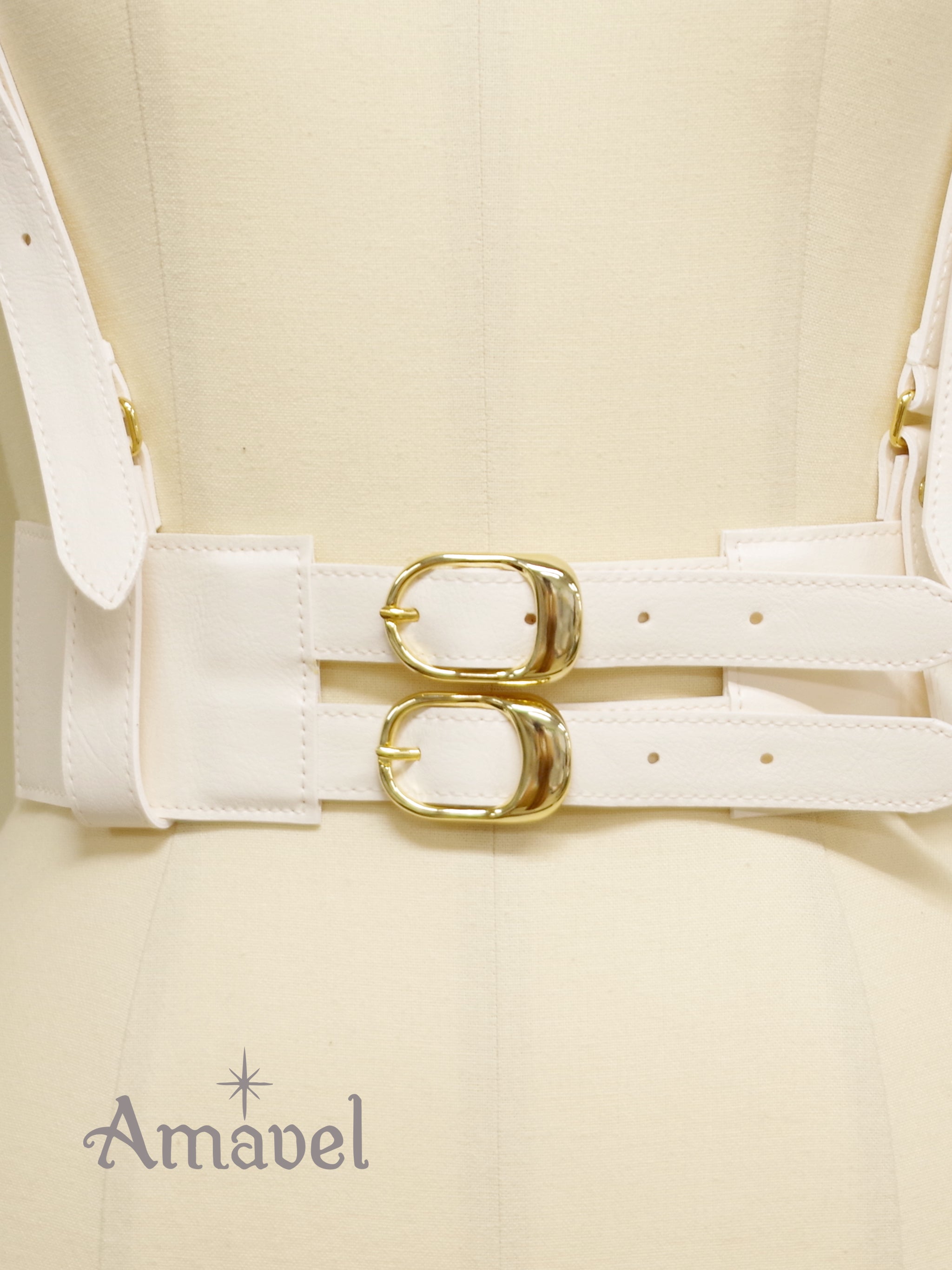 サイドゴム合皮ハーネスベルト |Amavel(アマベル)公式サイト