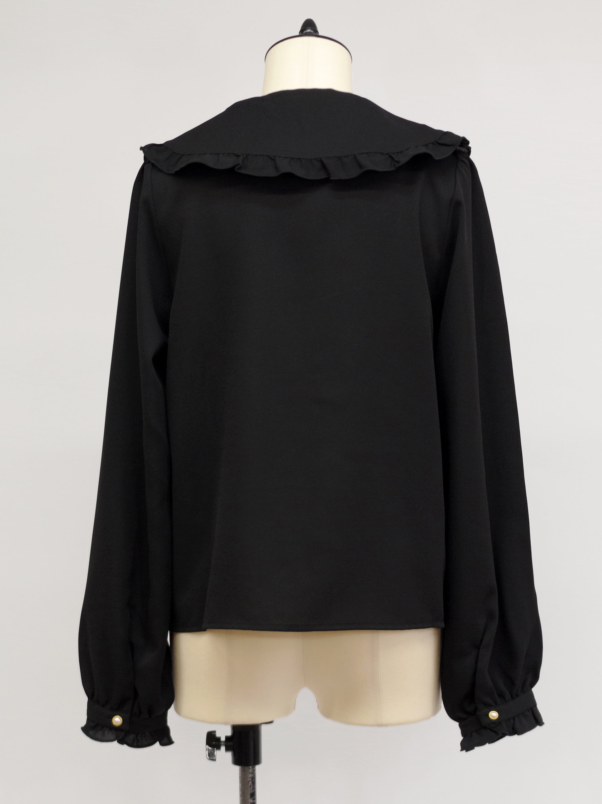 ダブルフリル丸襟長袖ブラウス |Amavel(アマベル)公式サイト