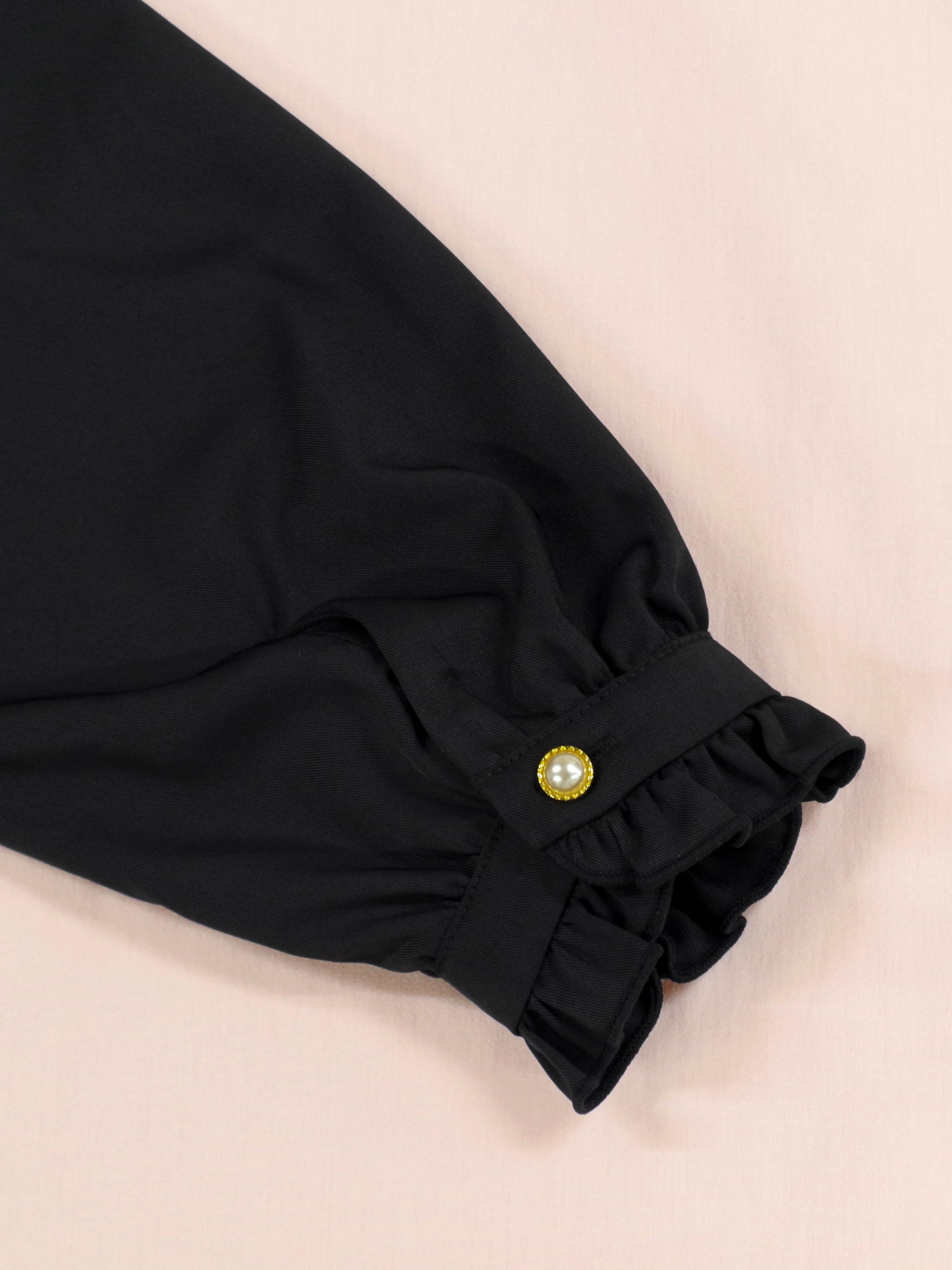 ヨーク切替スタンドフリル長袖ブラウス |Amavel(アマベル)公式サイト