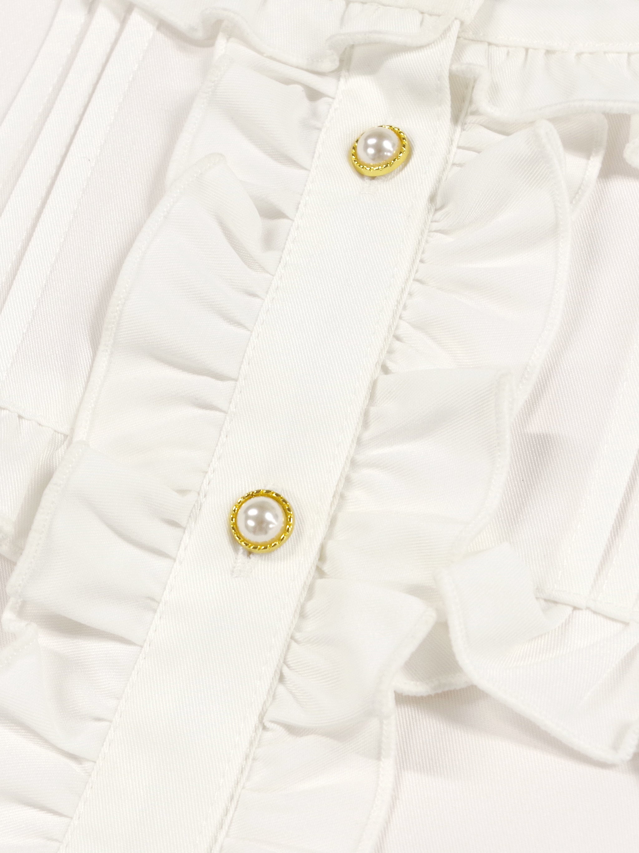 ヨーク切替スタンドフリル長袖ブラウス |Amavel(アマベル)公式サイト