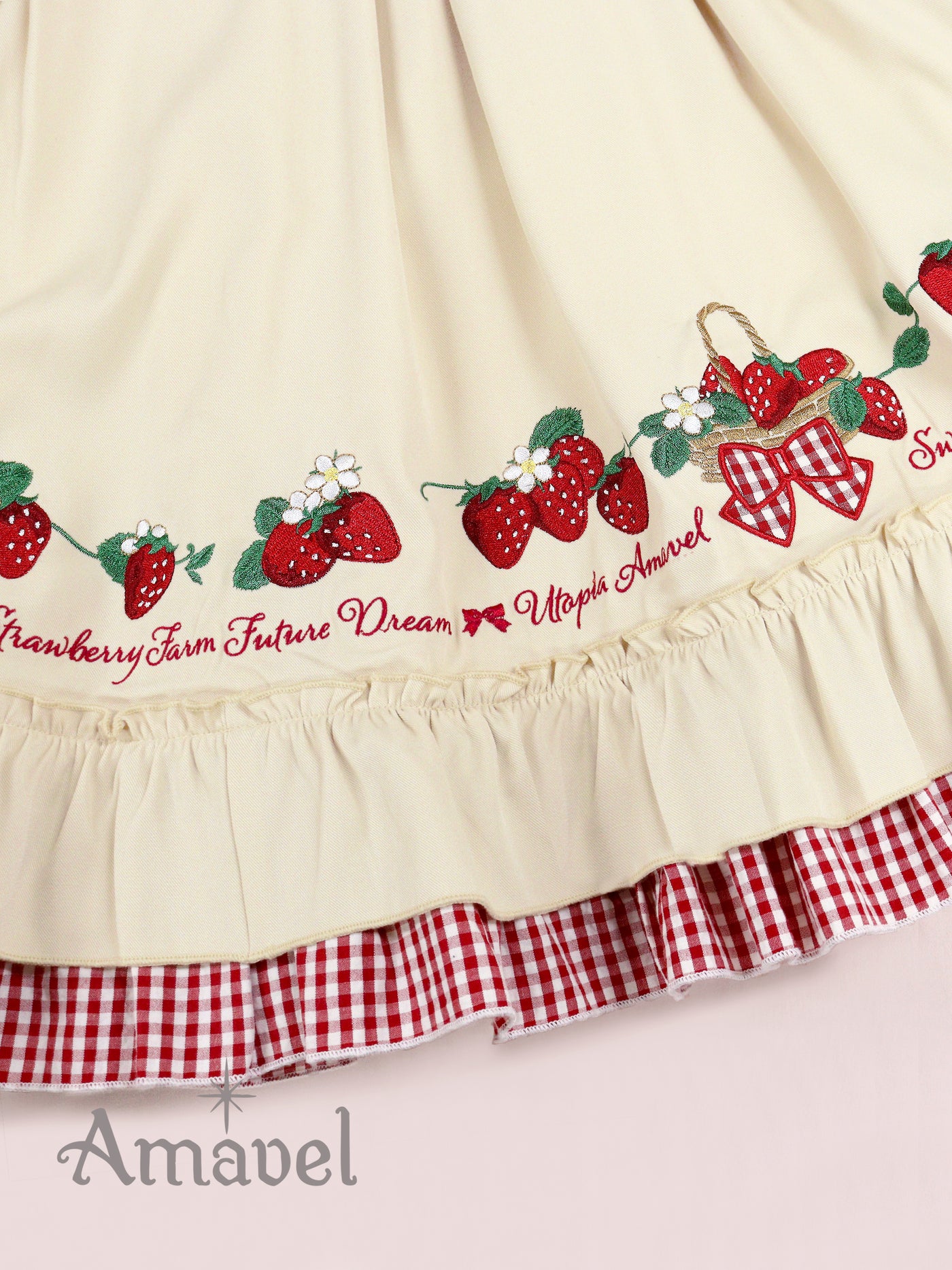 【クーポン対象外】Strawberry Farmフリルスカート