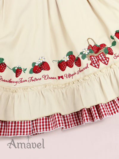 Strawberry Farmフリルスカート