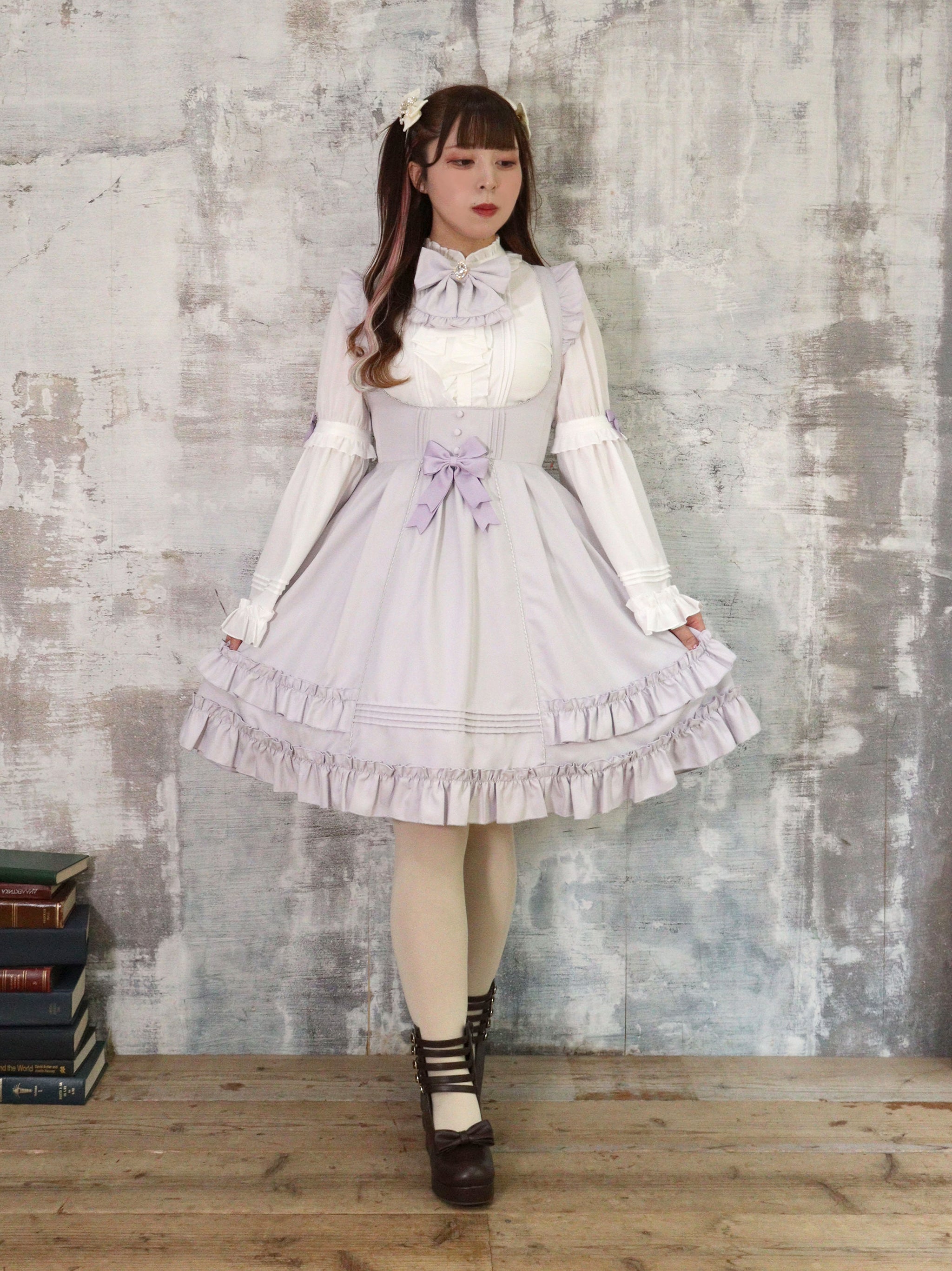 Mysterious Doll ミドルジャンパースカート ラベンダー(Lavender) FREE |Amavel(アマベル)公式サイト