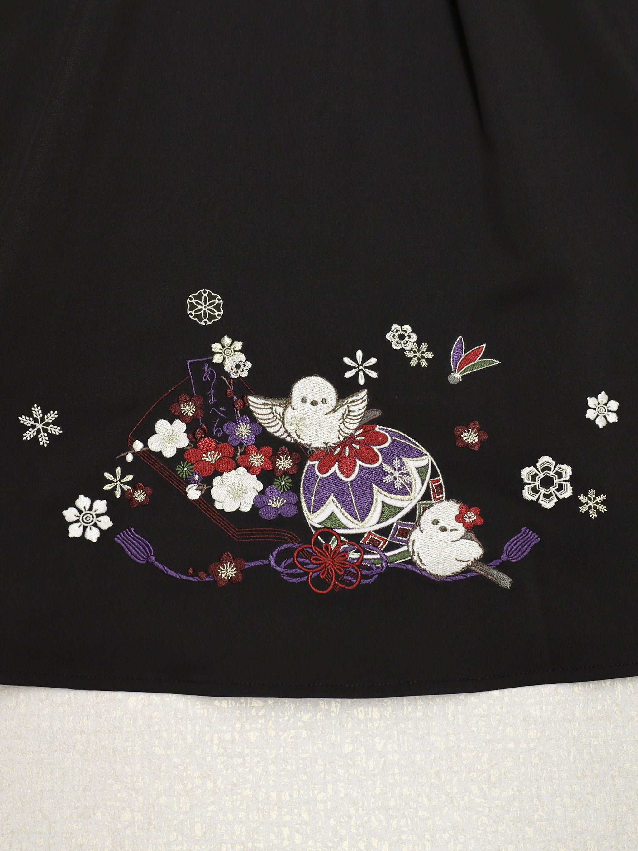 手まり遊びとシマエナガ 和風スカート |Amavel(アマベル)公式サイト