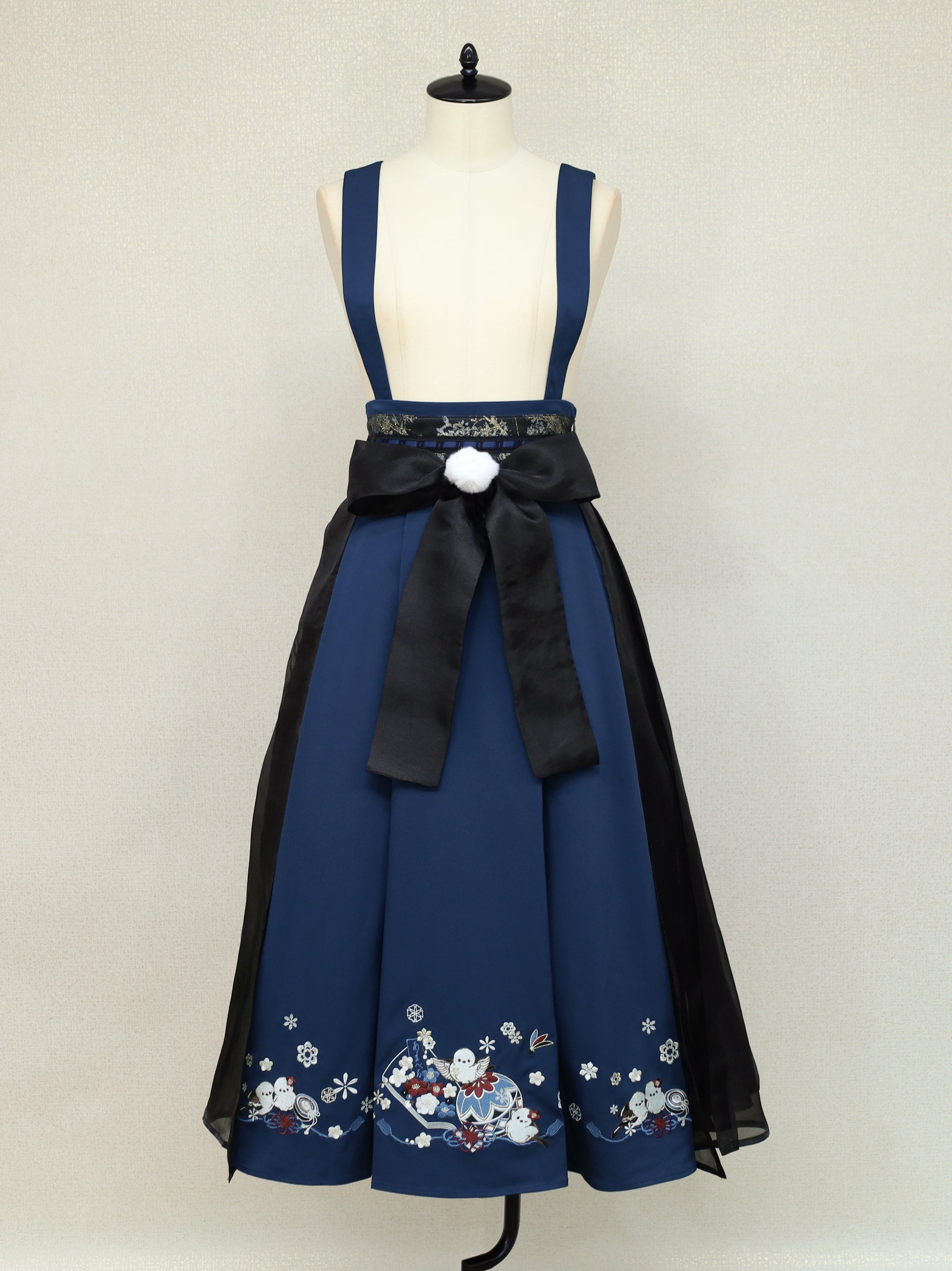 手まり遊びとシマエナガ 和風スカート |Amavel(アマベル)公式サイト