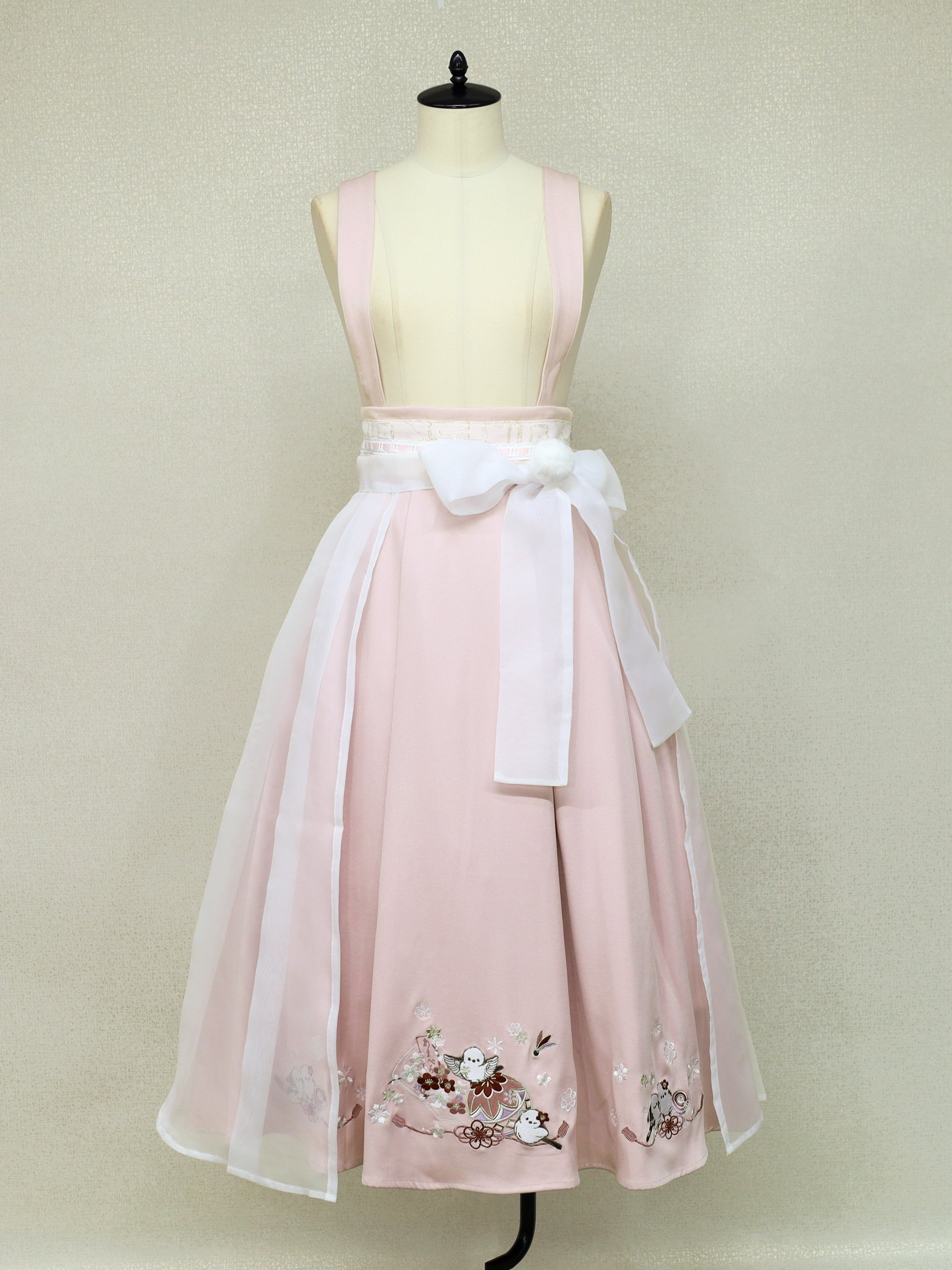 手まり遊びとシマエナガ 和風スカート |Amavel(アマベル)公式サイト