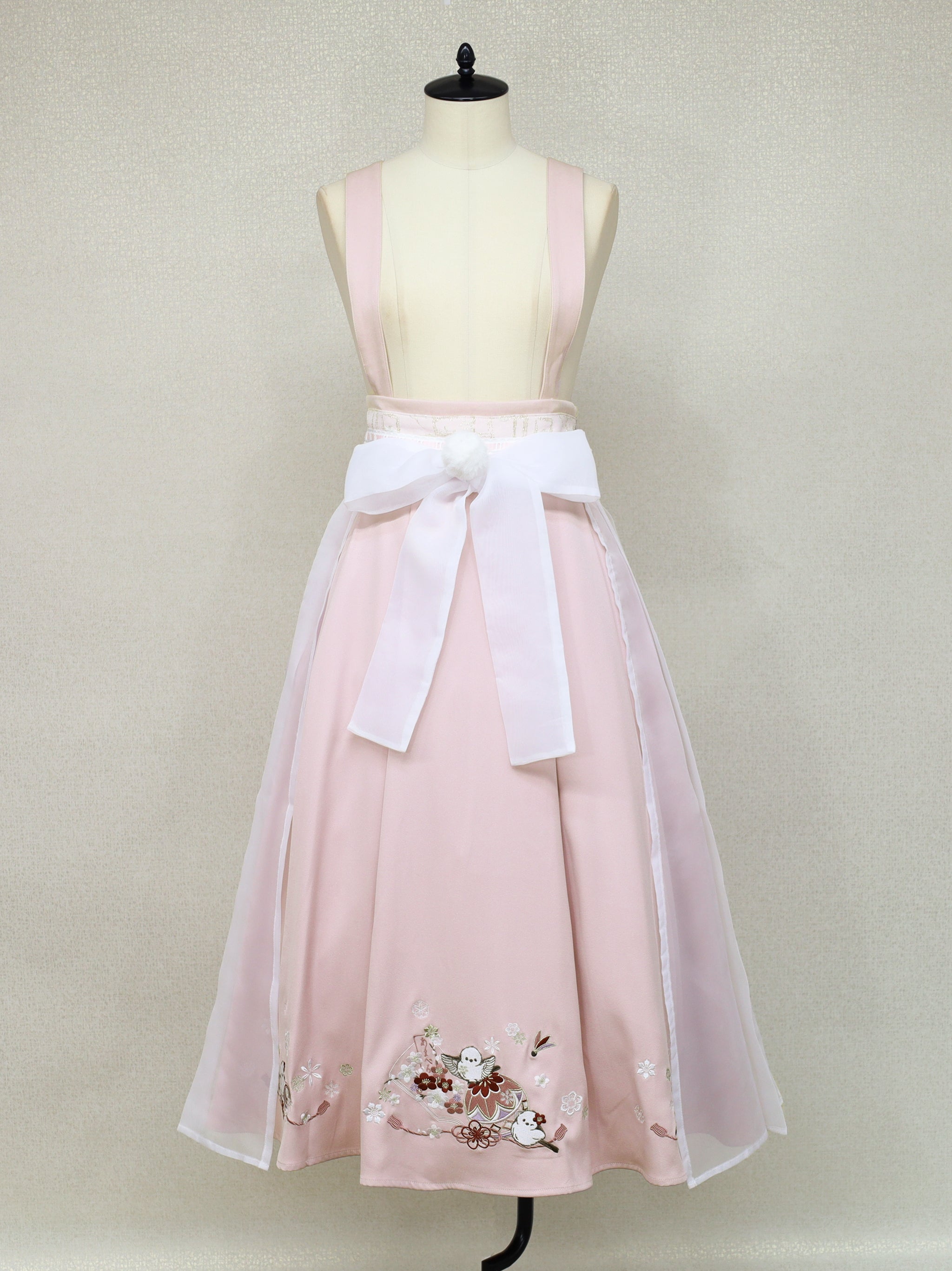 手まり遊びとシマエナガ 和風スカート |Amavel(アマベル)公式サイト