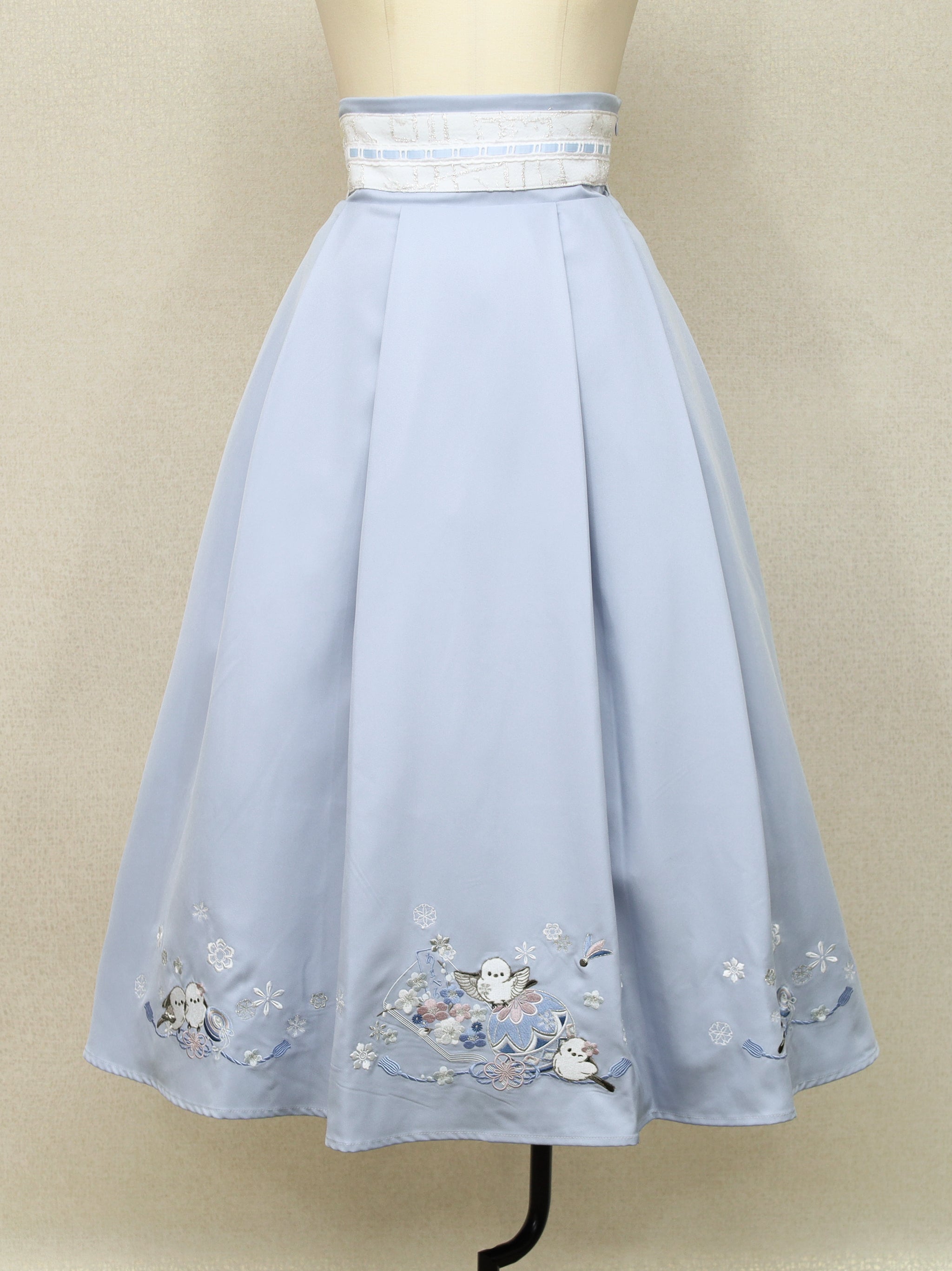 手まり遊びとシマエナガ 和風スカート |Amavel(アマベル)公式サイト