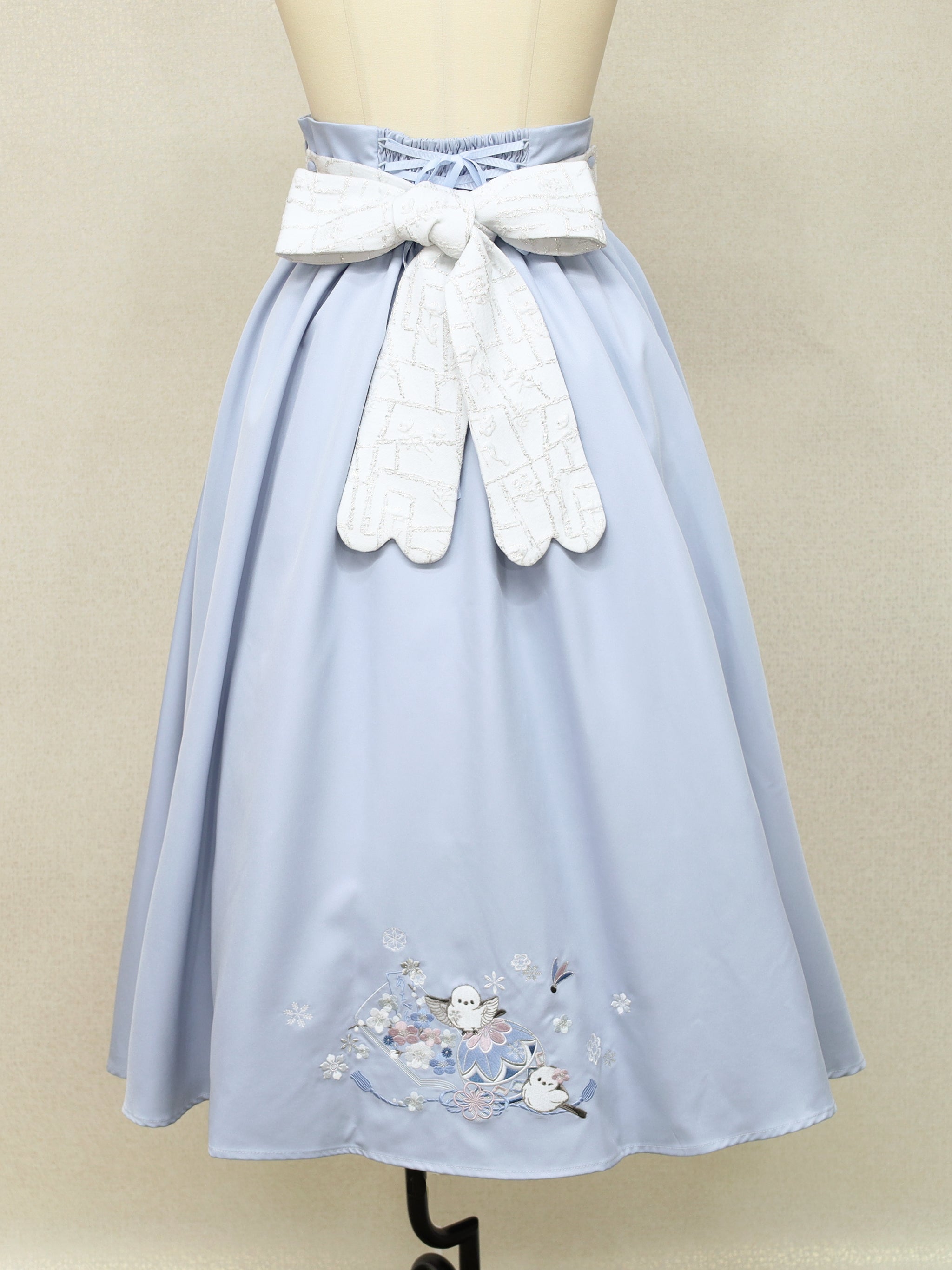 手まり遊びとシマエナガ 和風スカート |Amavel(アマベル)公式サイト