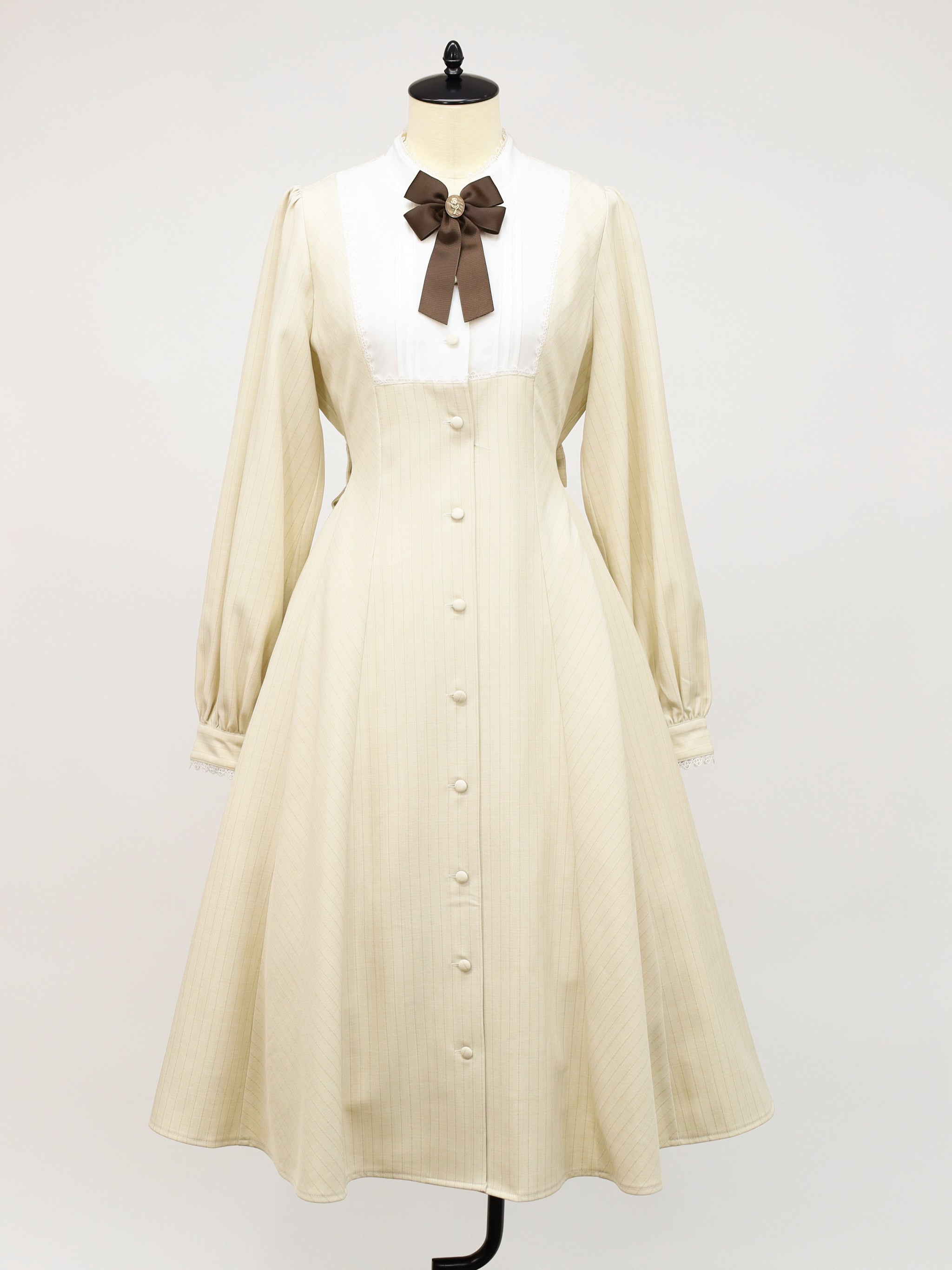 Aimer Rose ストライプロング丈ワンピース ベージュ(Beige) FREE |Amavel(アマベル)公式サイト