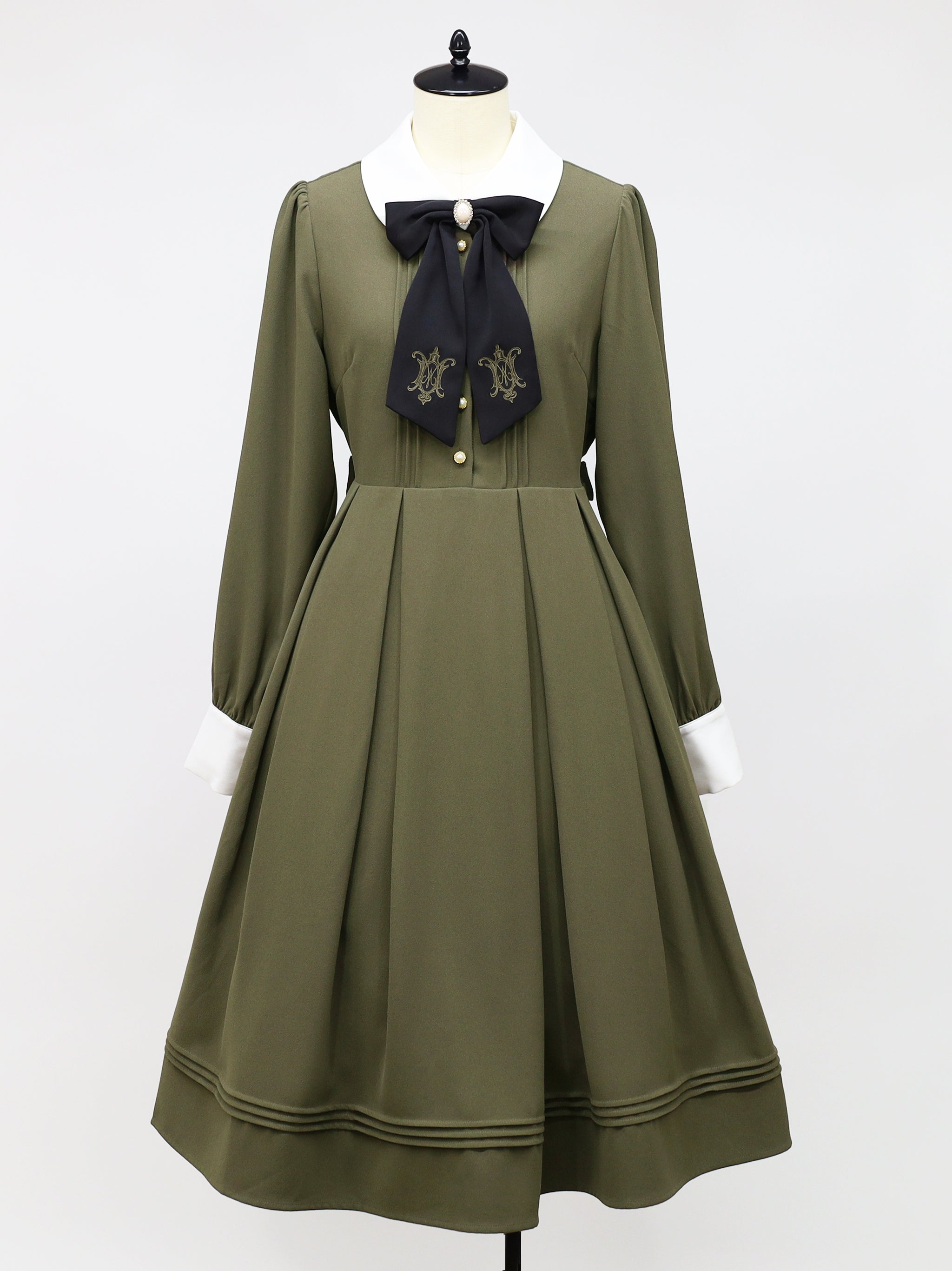 Mademoiselle ミドルワンピース カーキ(Khaki) FREE |Amavel(アマベル)公式サイト