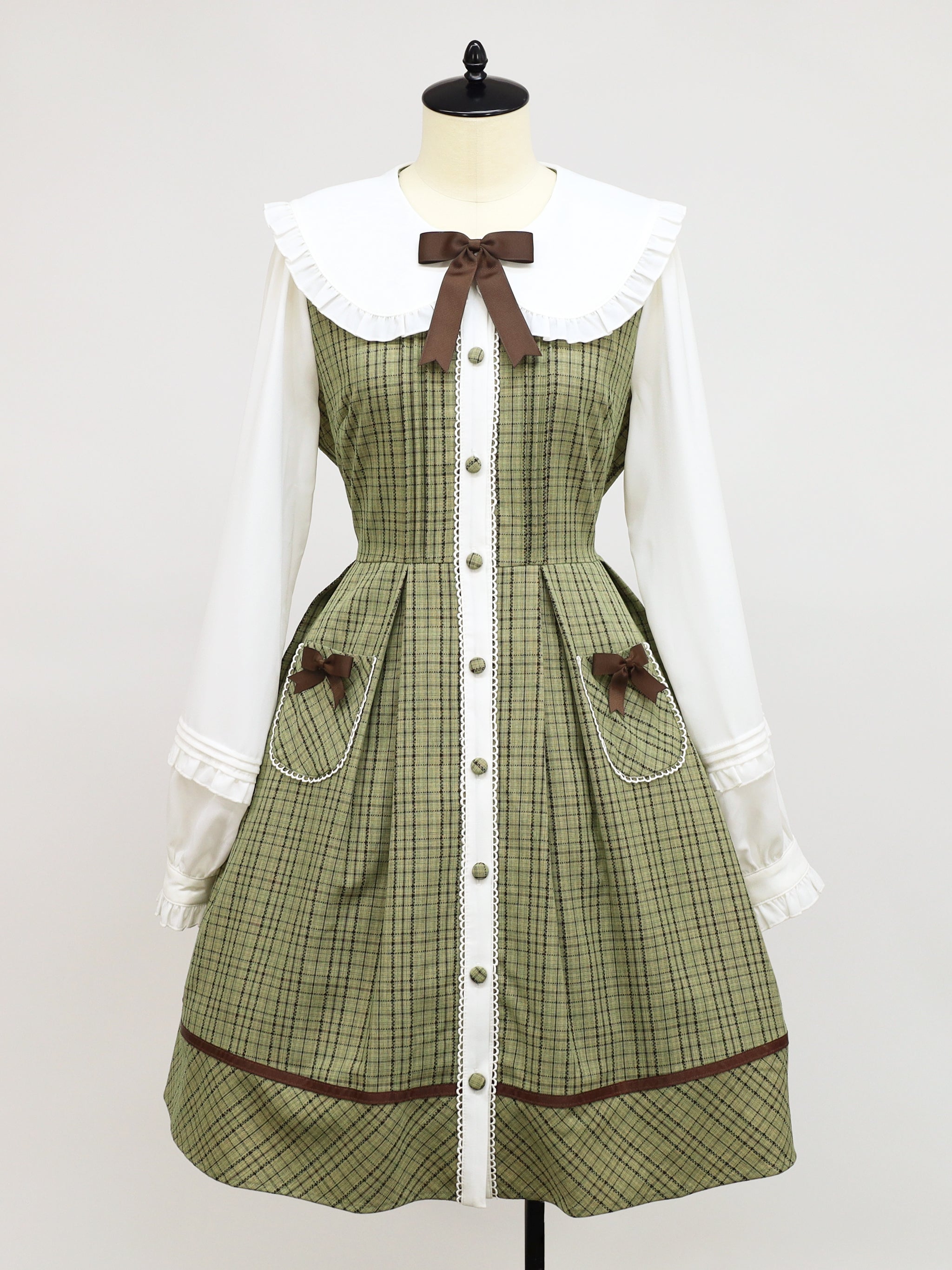 Carreau Doux リボンワンピース グリーン(Green) FREE |Amavel(アマベル)公式サイト