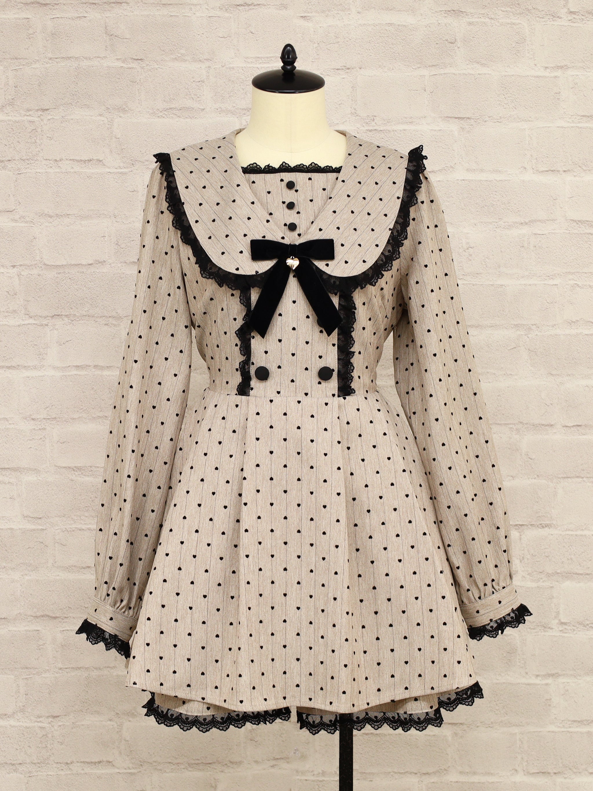 Heart Flocky セットアップ ベージュ(Beige) FREE |Amavel(アマベル)公式サイト