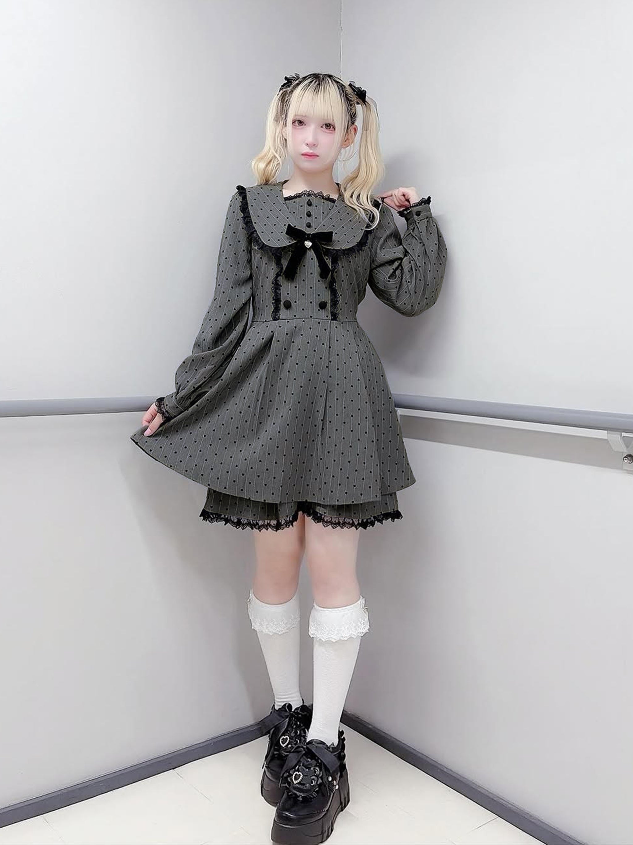 Heart Flocky セットアップ チャコール(Charcoal) FREE |Amavel(アマベル)公式サイト