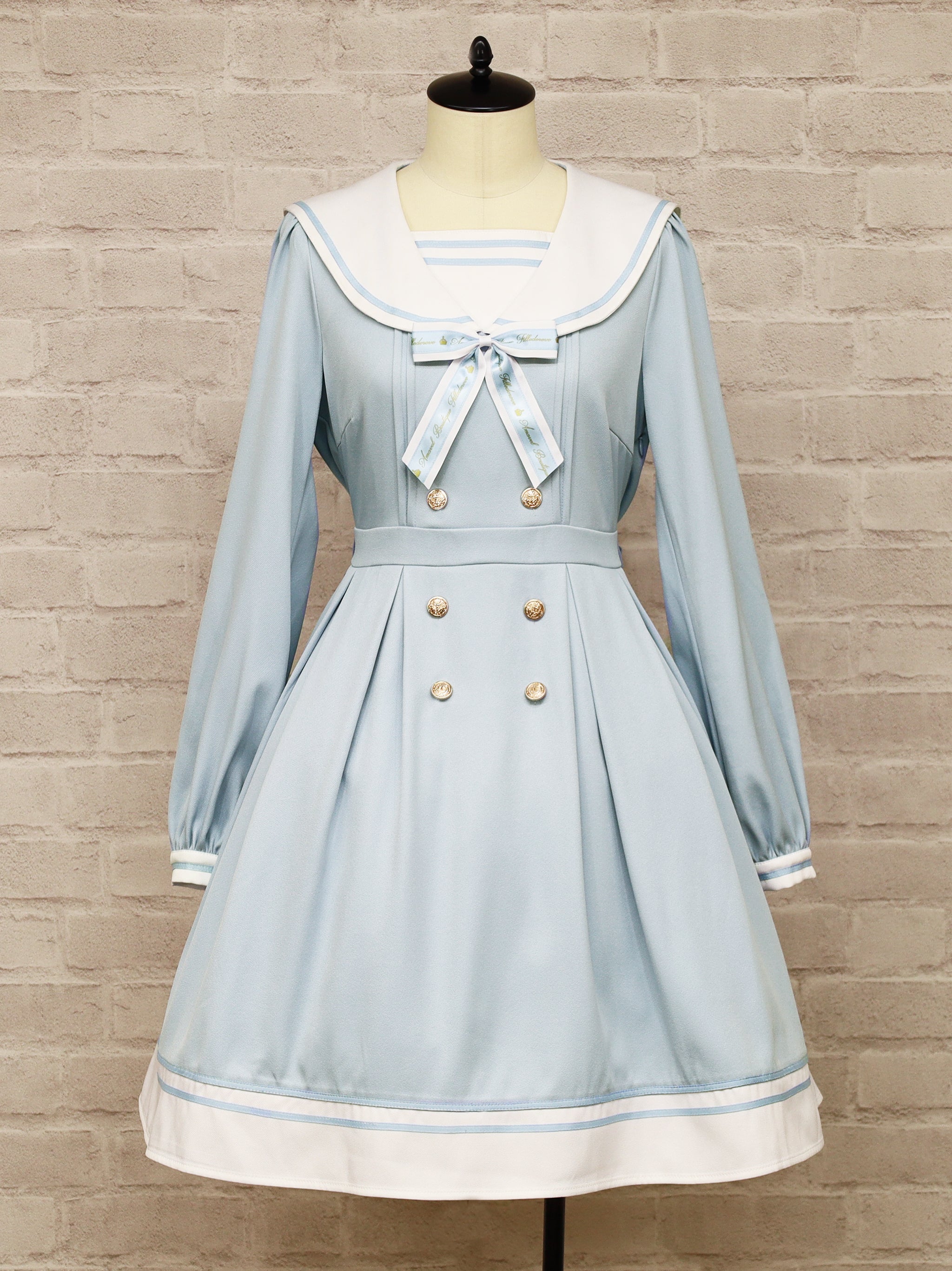 Message Ribbon セーラーワンピース サックス(SaxeBlue) FREE |Amavel(アマベル)公式サイト