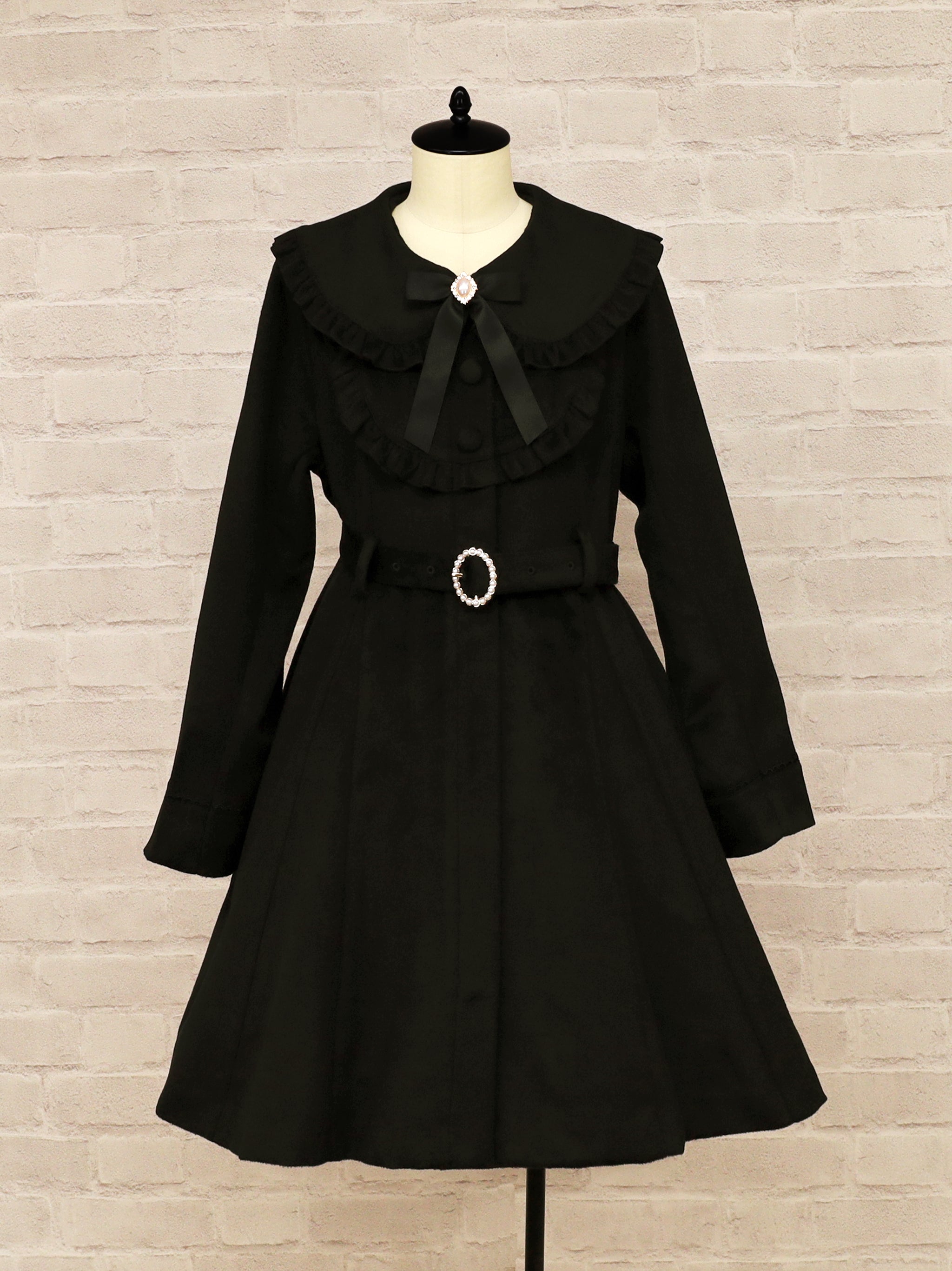 パールベルト付ヨークフリルコート |Amavel(アマベル)公式サイト