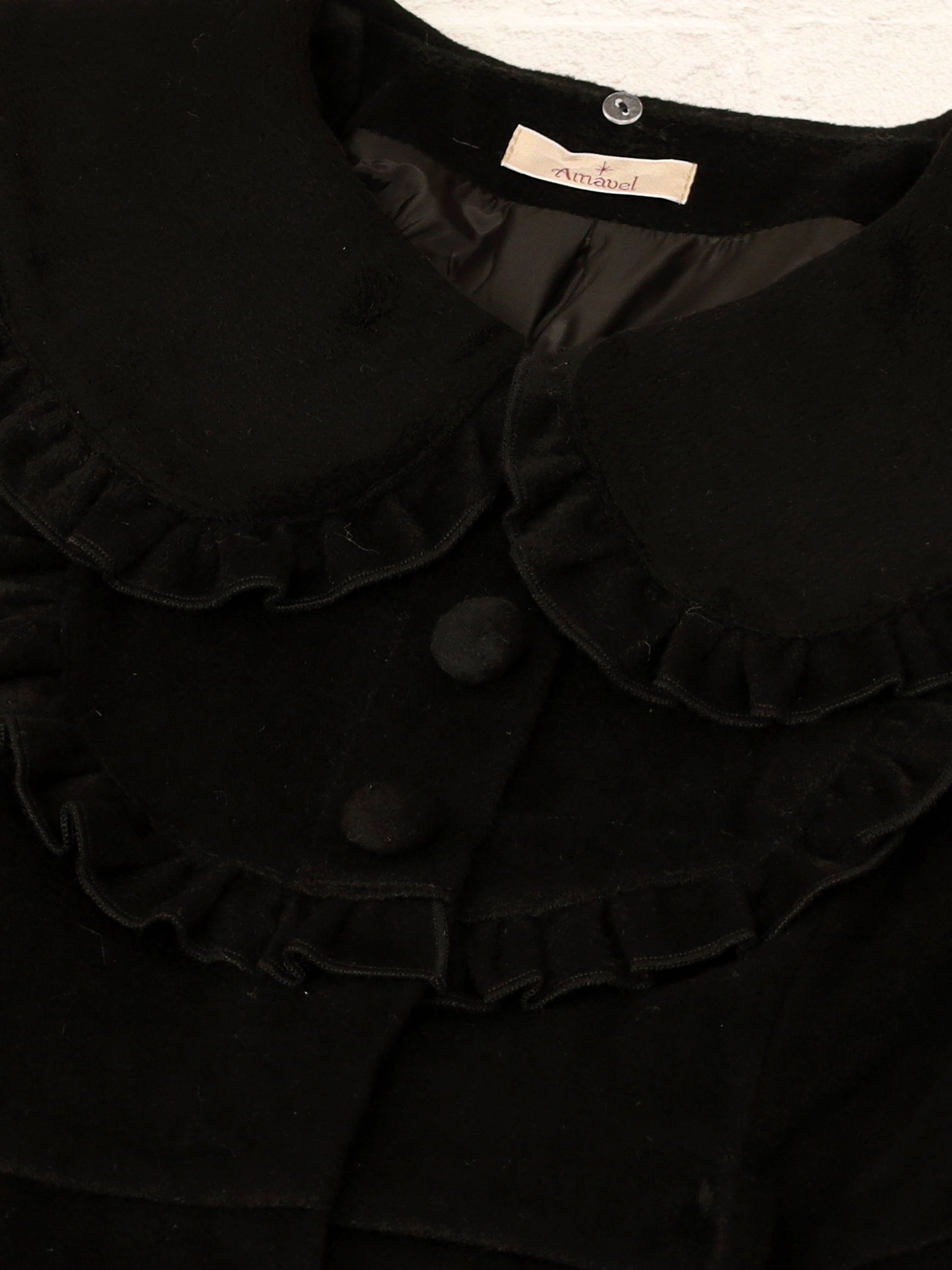 パールベルト付ヨークフリルコート |Amavel(アマベル)公式サイト