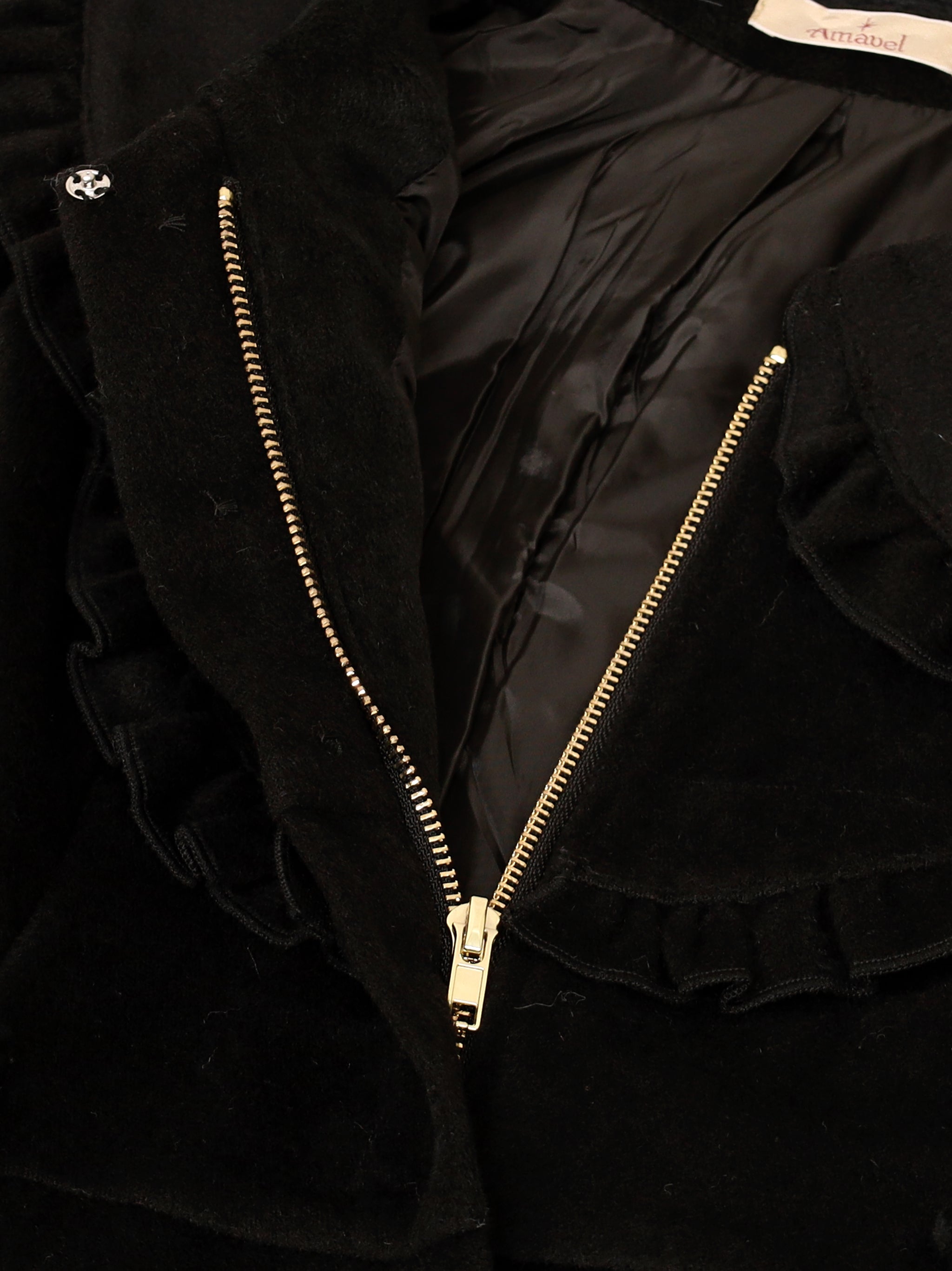 パールベルト付ヨークフリルコート |Amavel(アマベル)公式サイト