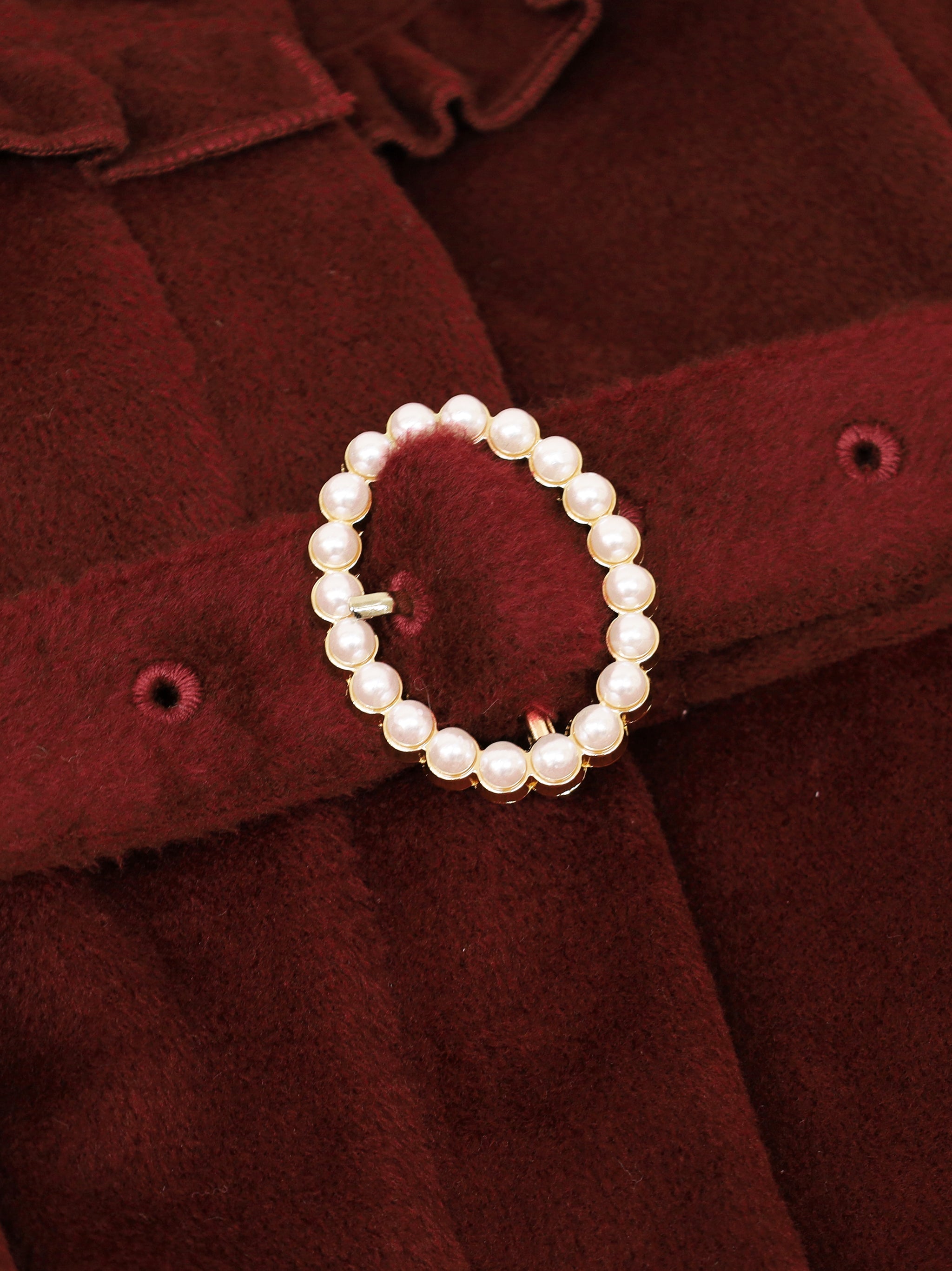 パールベルト付ヨークフリルコート |Amavel(アマベル)公式サイト