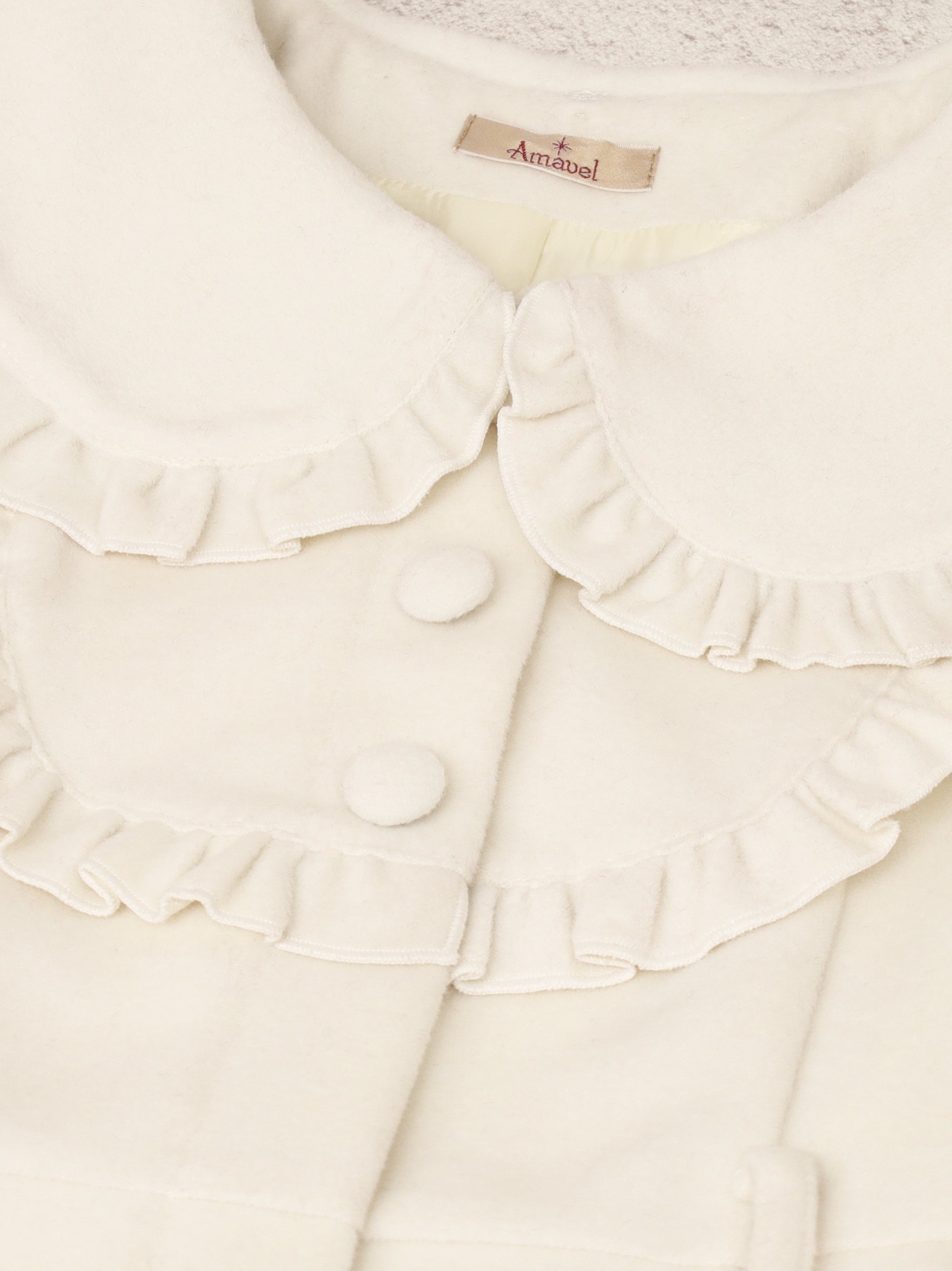 【アウトレットセール対象】パールベルト付ヨークフリルコート |Amavel(アマベル)公式サイト