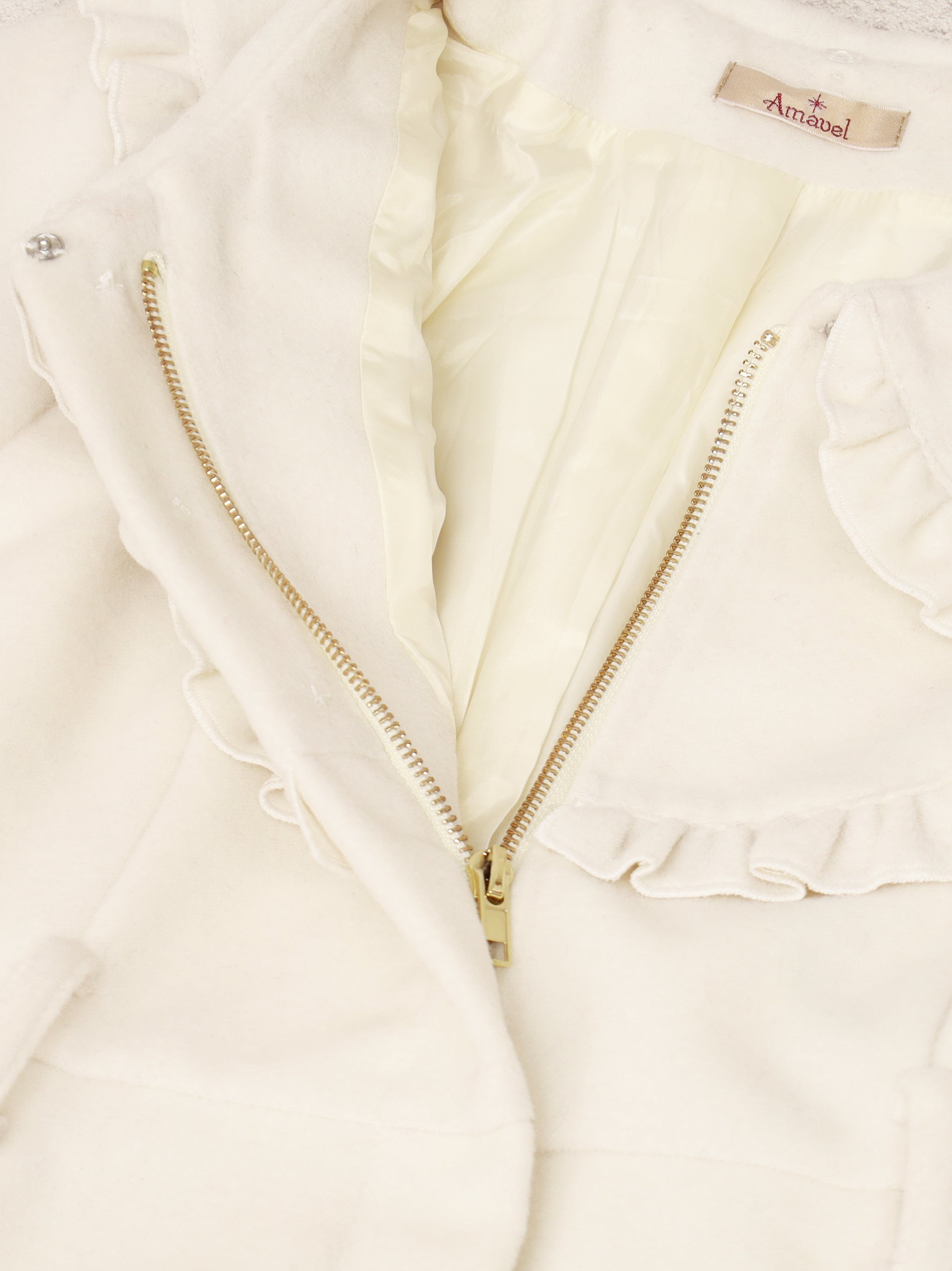 パールベルト付ヨークフリルコート |Amavel(アマベル)公式サイト