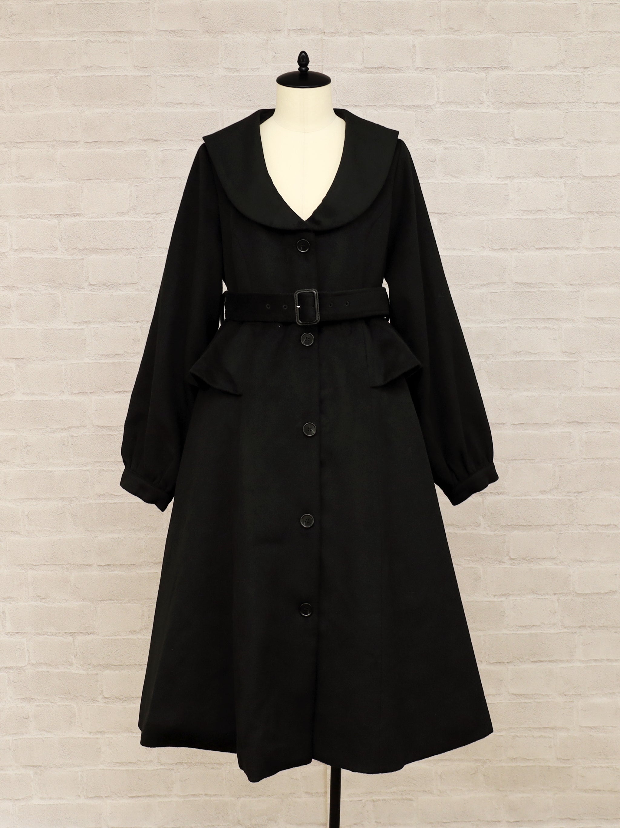 Noble Elegance ペプラムロングコート |Amavel(アマベル)公式サイト