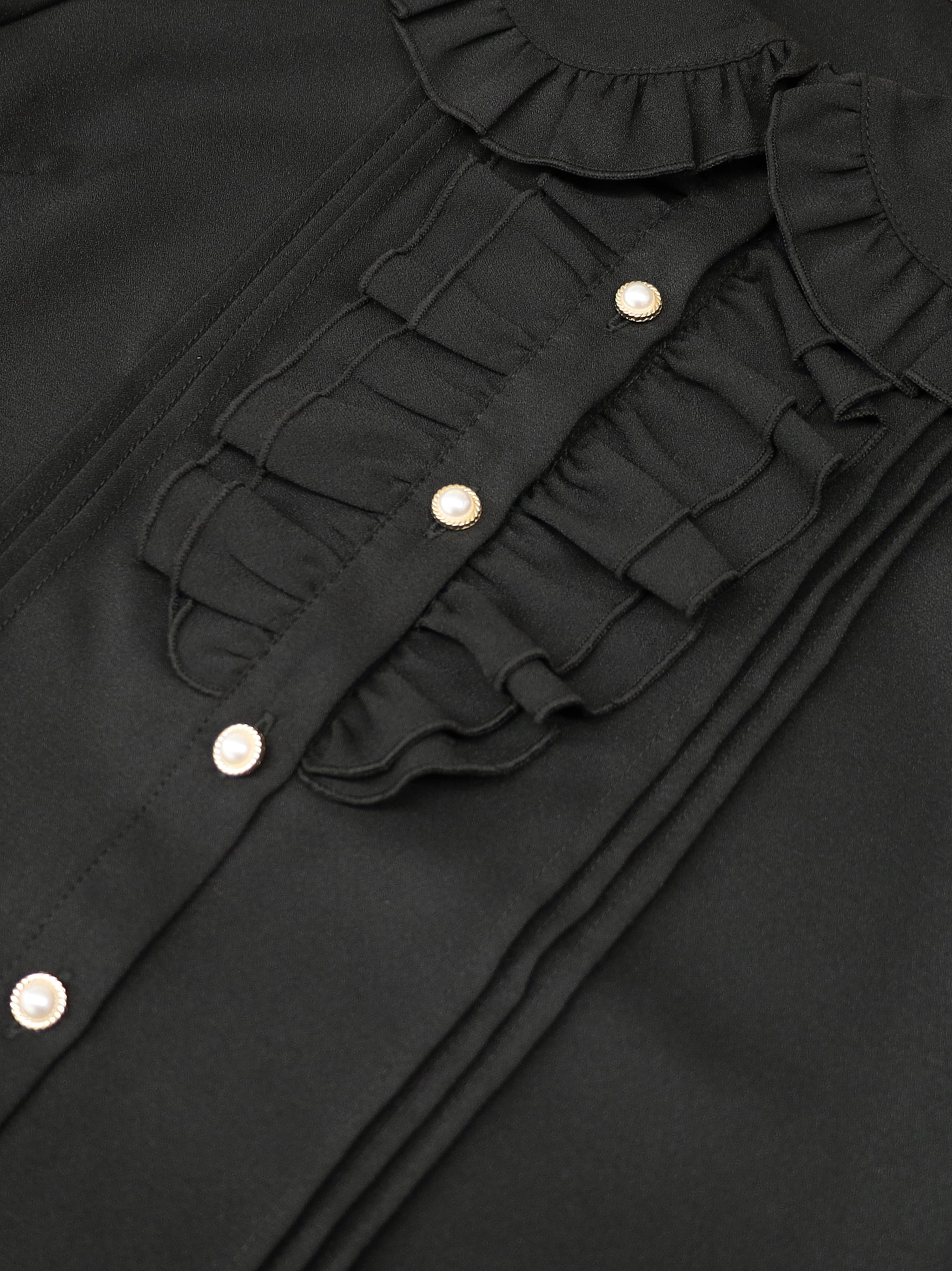 ダブルフリル丸襟半袖ブラウス |Amavel(アマベル)公式サイト