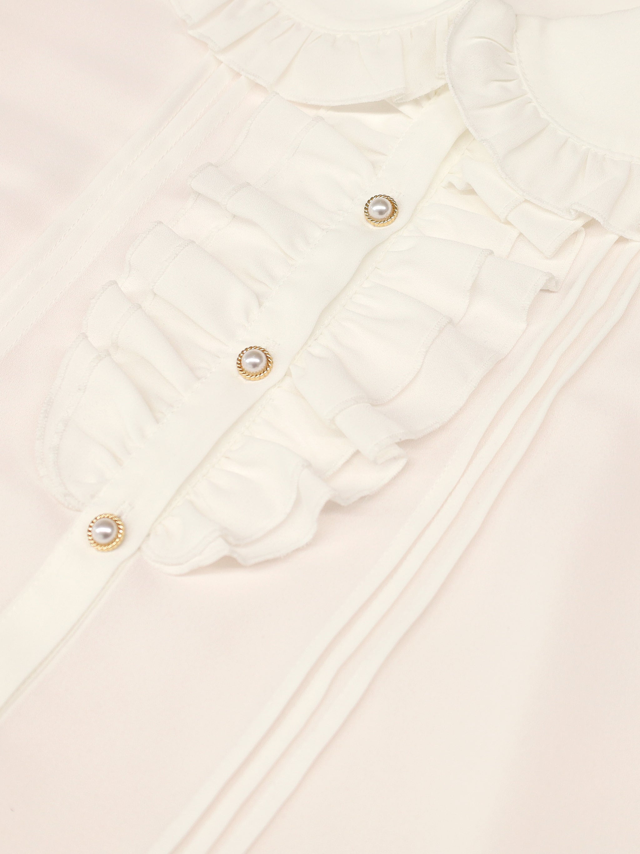 ダブルフリル丸襟半袖ブラウス |Amavel(アマベル)公式サイト