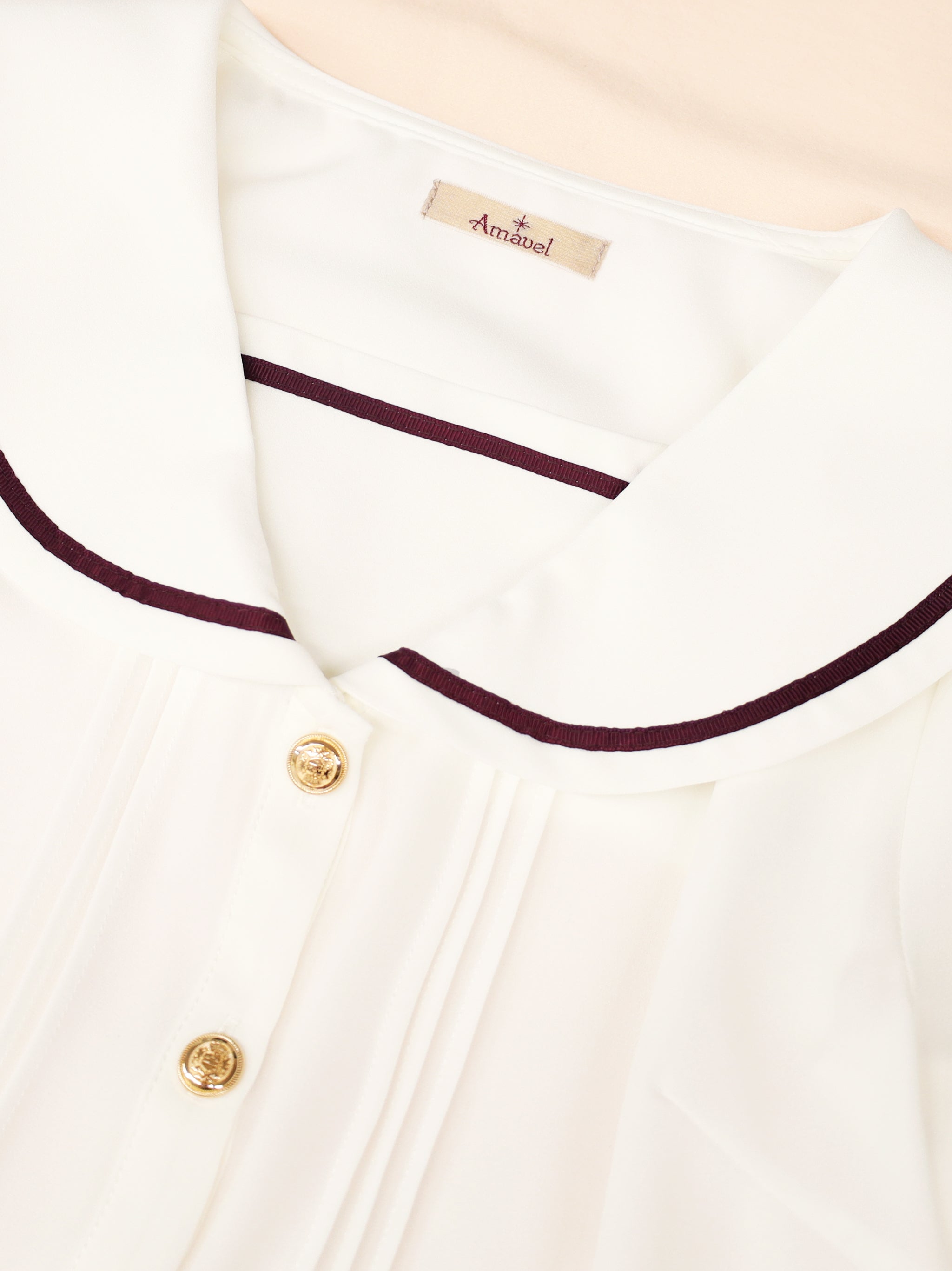 Nostalgic Check セーラーブラウス |Amavel(アマベル)公式サイト