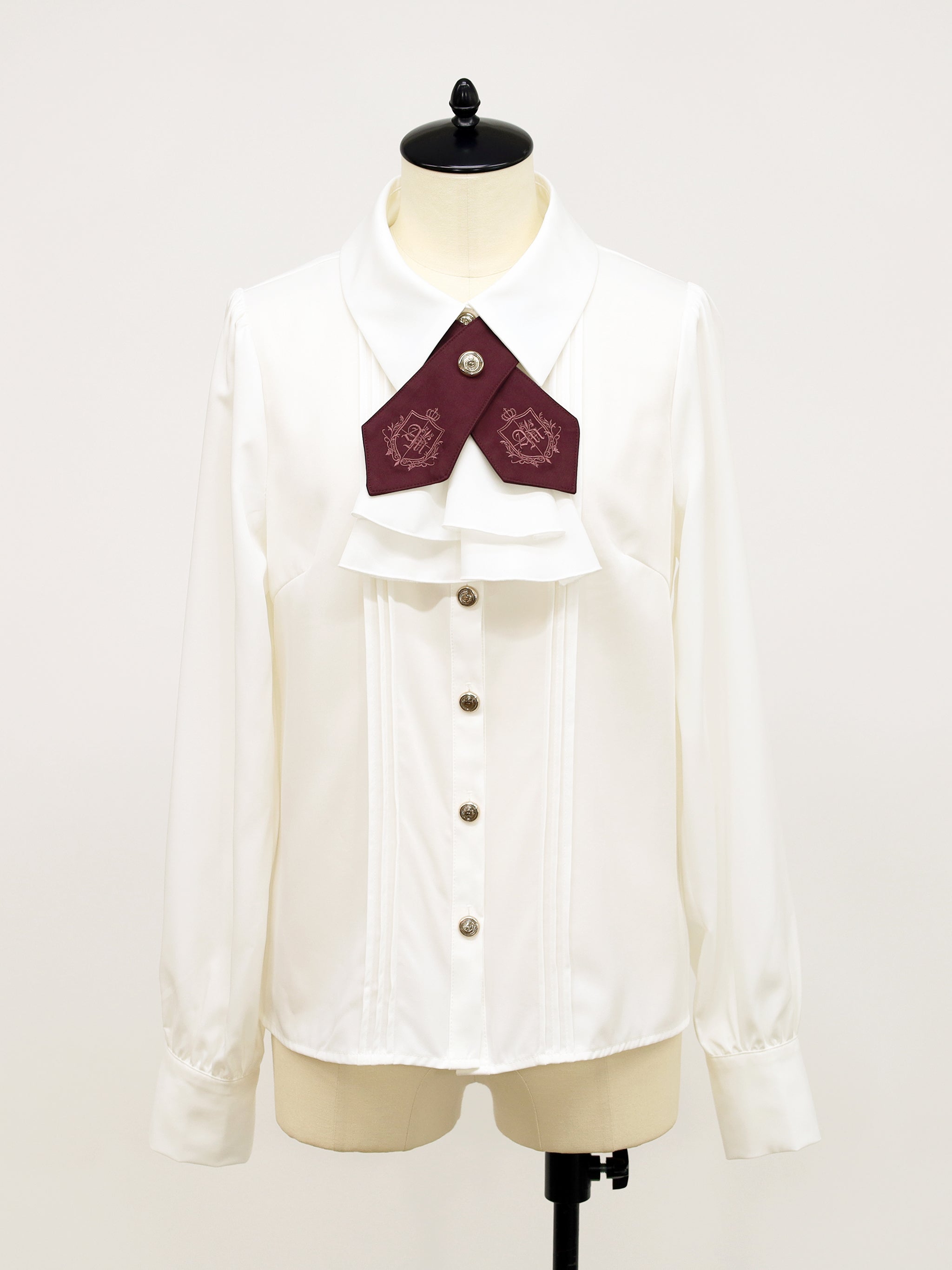 Noble Apprentice クロスタイブラウス ボルドー(Bordeaux) FREE |Amavel(アマベル)公式サイト