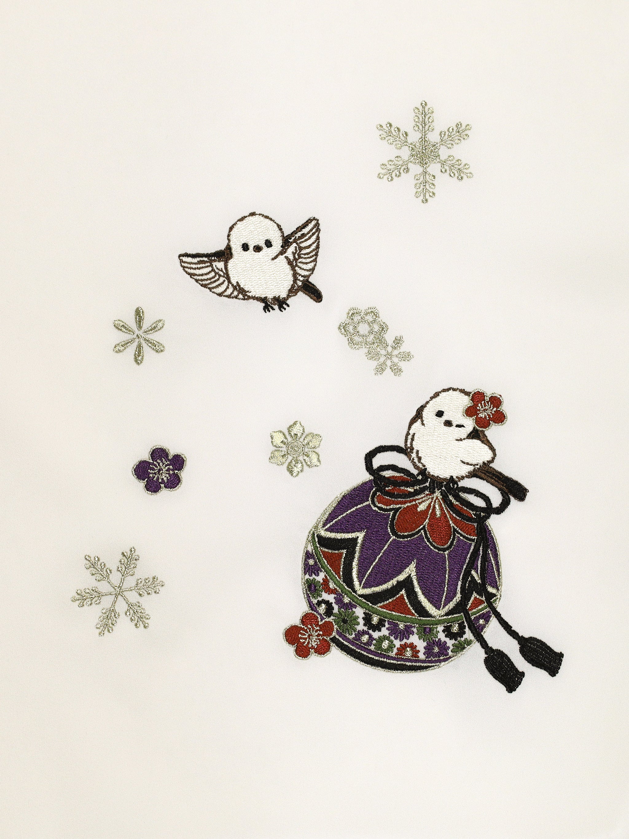 手まり遊びとシマエナガ 和風ブラウス |Amavel(アマベル)公式サイト