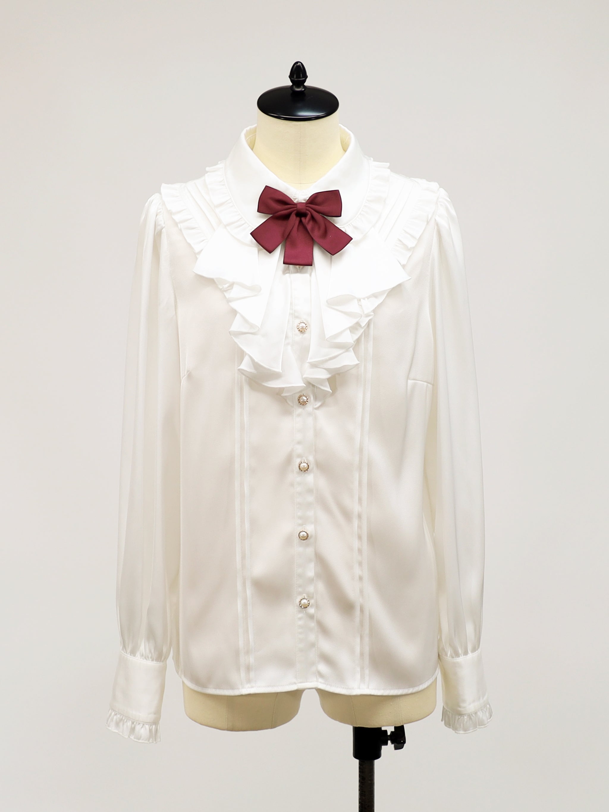 Antique Doll カスケードフリルブラウス ボルドー(Bordeaux) FREE |Amavel(アマベル)公式サイト