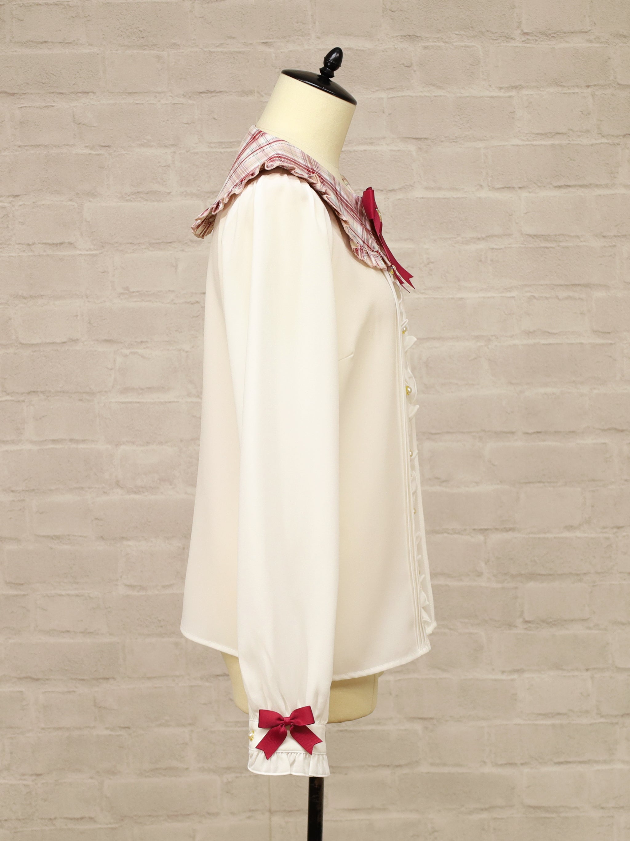 Plaid Collar リボンブラウス |Amavel(アマベル)公式サイト