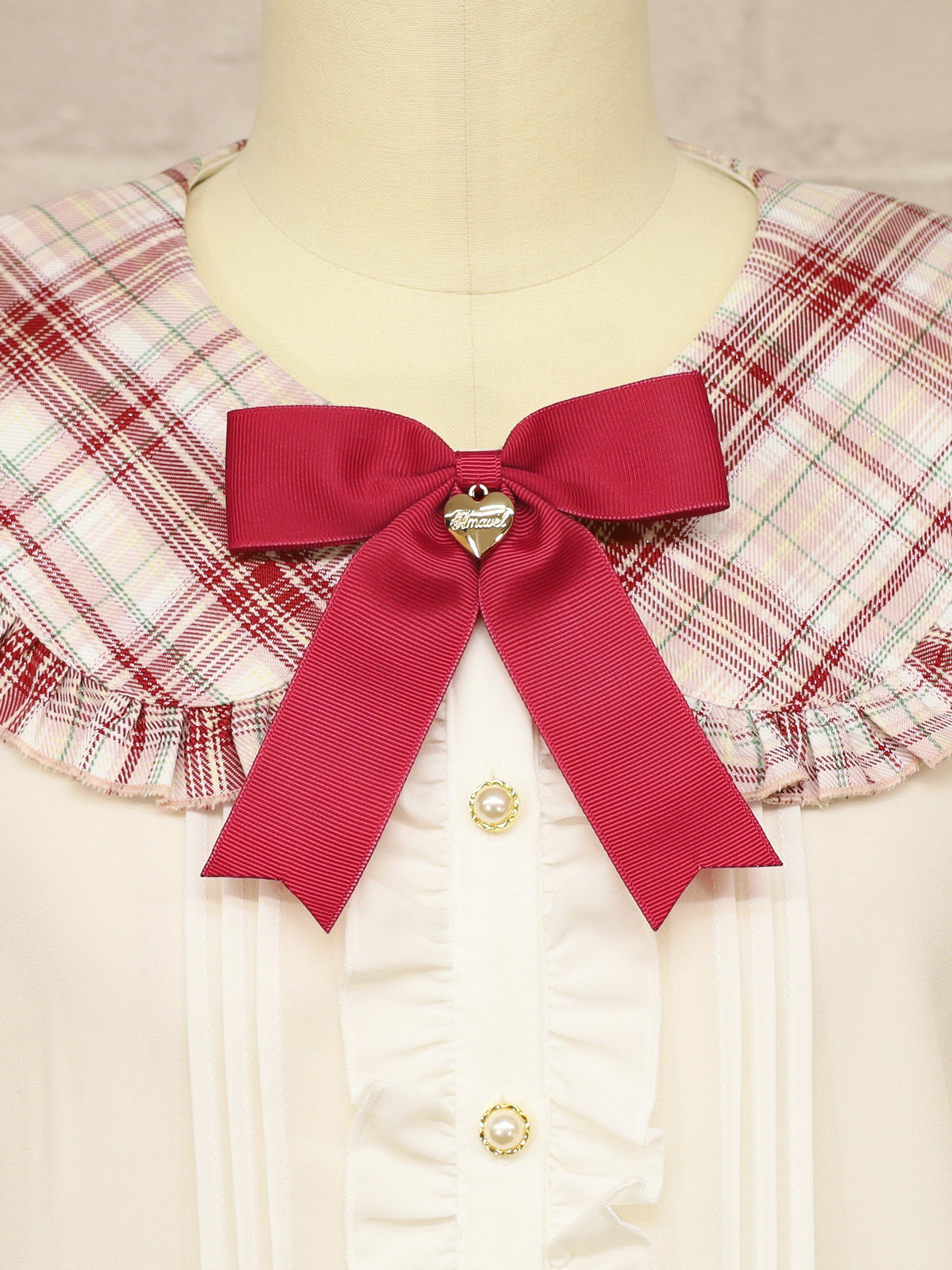 Plaid Collar リボンブラウス |Amavel(アマベル)公式サイト