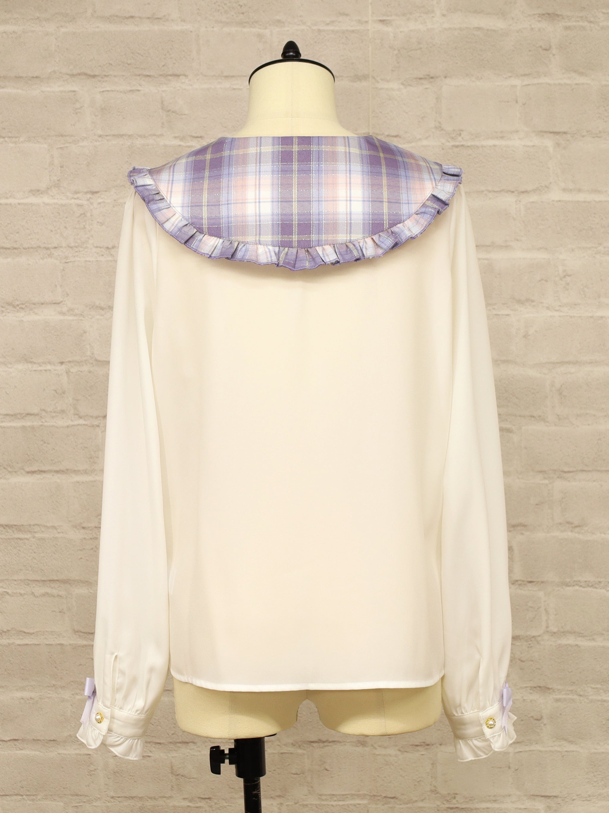 Plaid Collar リボンブラウス |Amavel(アマベル)公式サイト