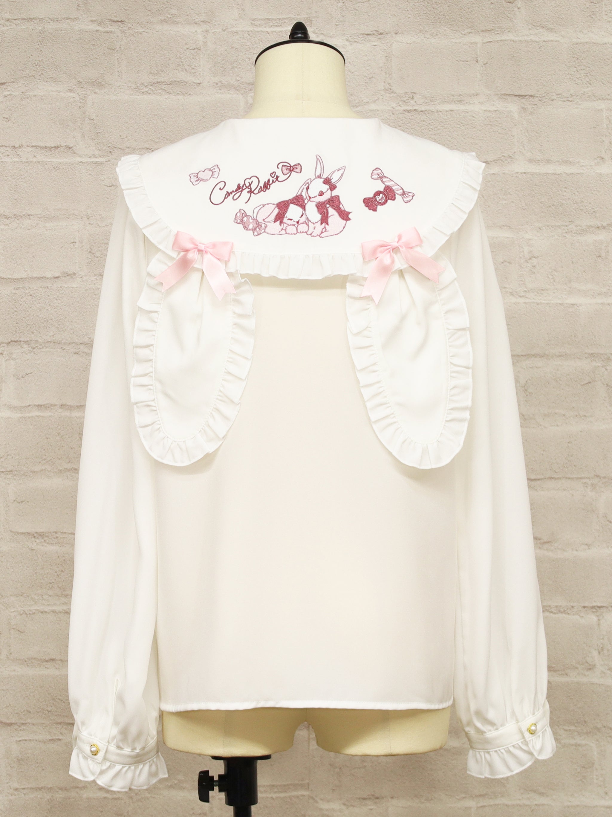 Candy Rabbit リボンブラウス ピンク(Pink) FREE |Amavel(アマベル)公式サイト