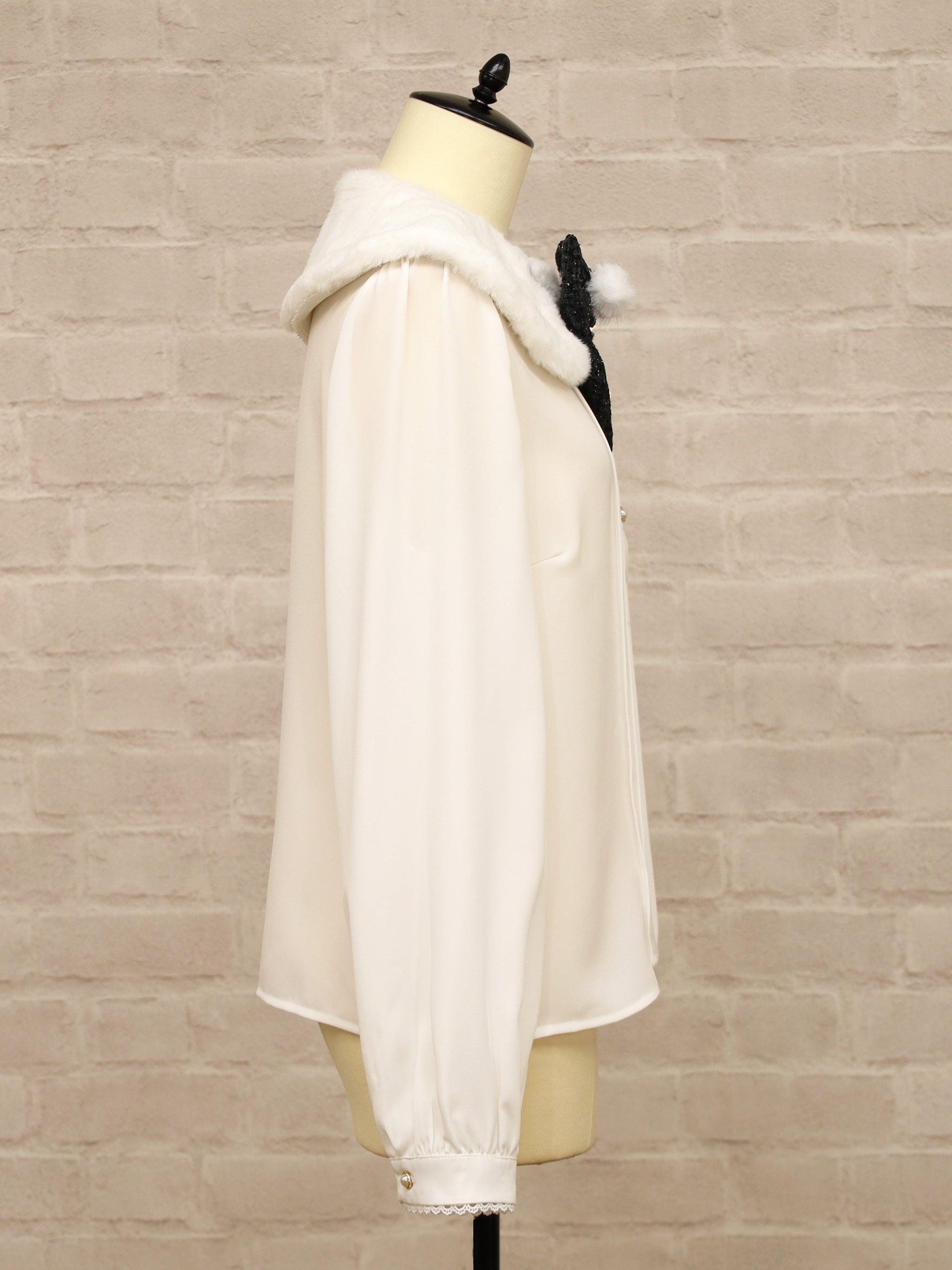 Étoile Tweed ファーティペットブラウス |Amavel(アマベル)公式サイト