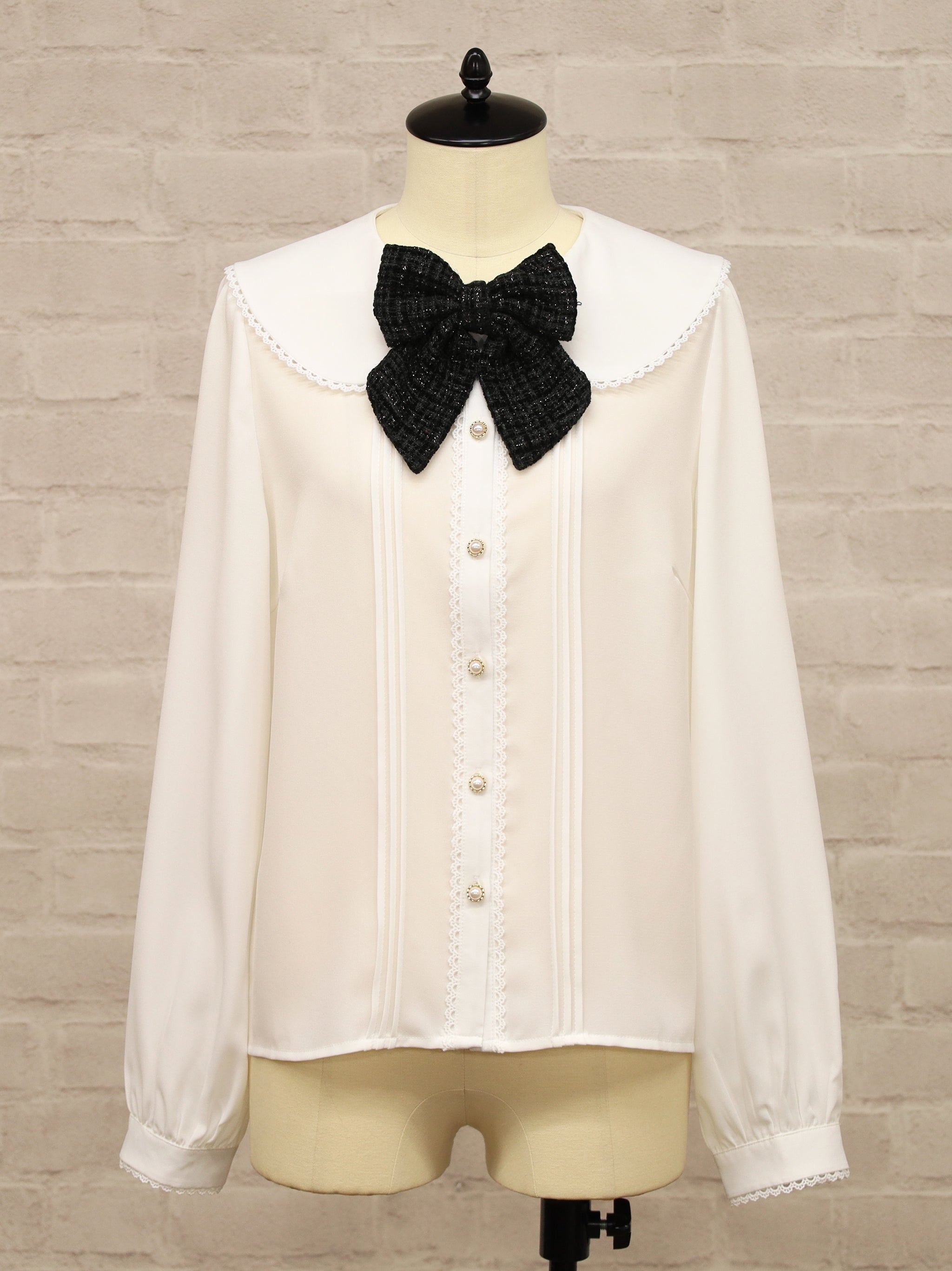 Étoile Tweed ファーティペットブラウス |Amavel(アマベル)公式サイト