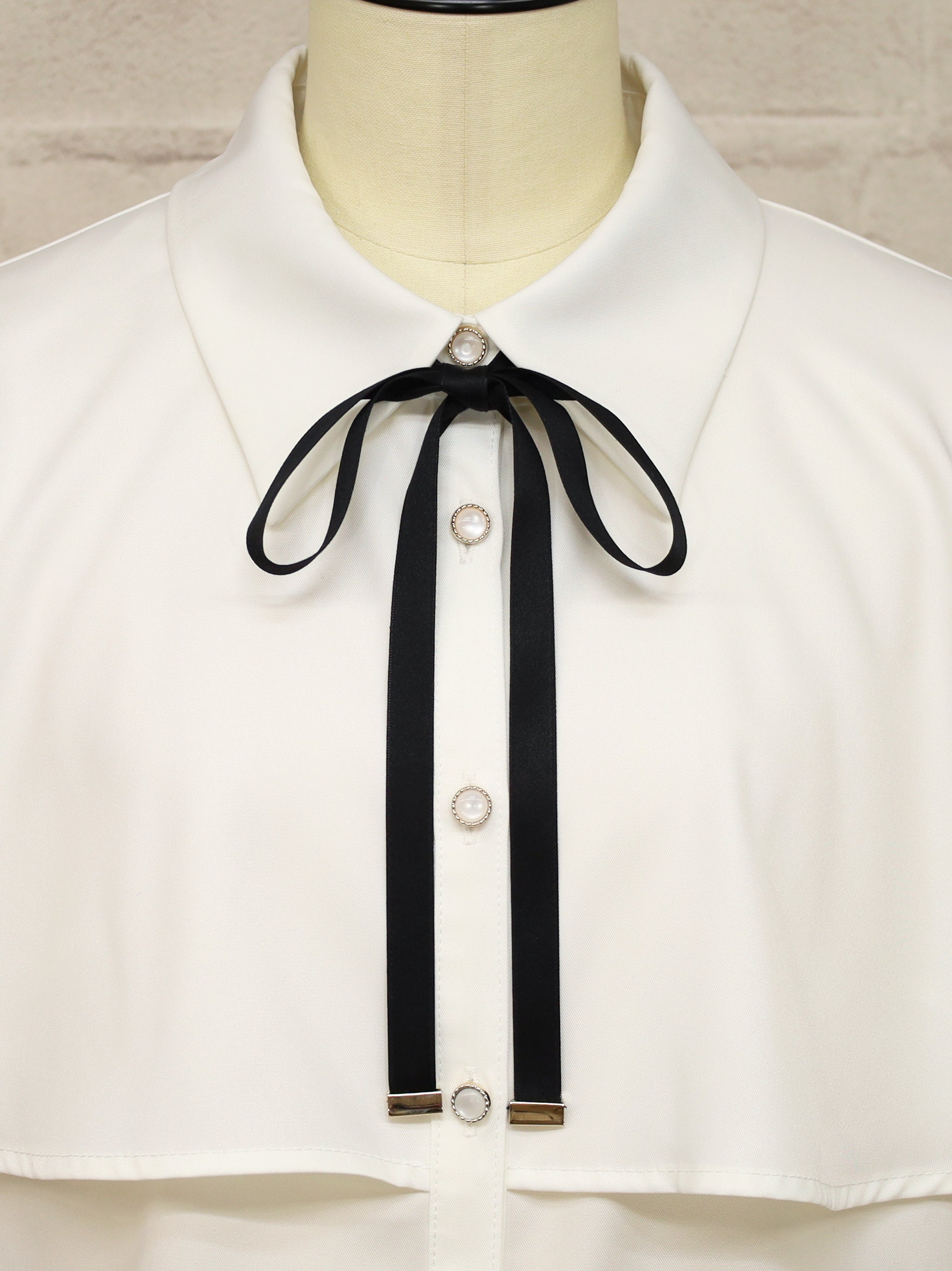 ケープ風リボンタイブラウス |Amavel(アマベル)公式サイト