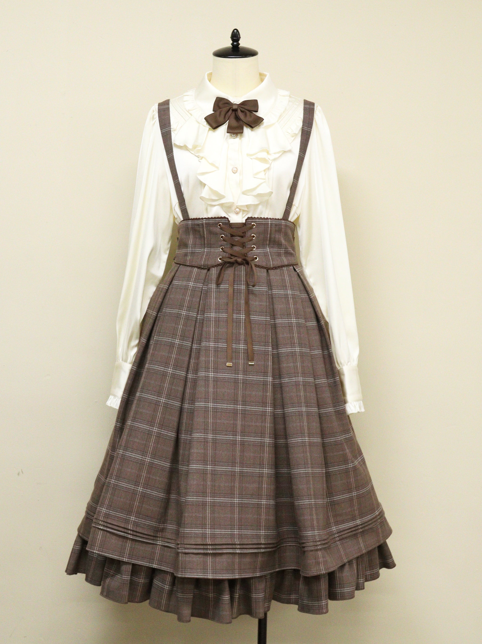 Antique Doll コルセットミドルスカート ブラウン(Brown) FREE |Amavel(アマベル)公式サイト