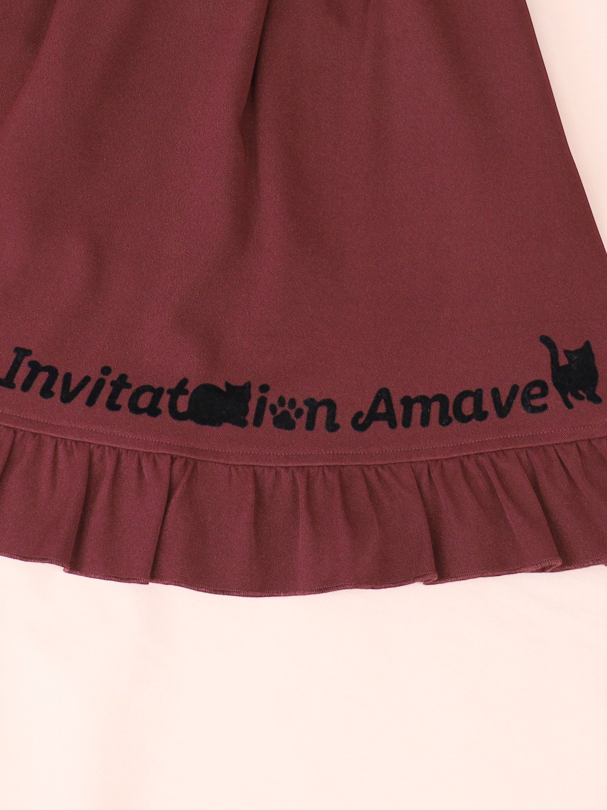 【アウトレットセール対象】Mysterious Cat フロッキープリントスカート |Amavel(アマベル)公式サイト