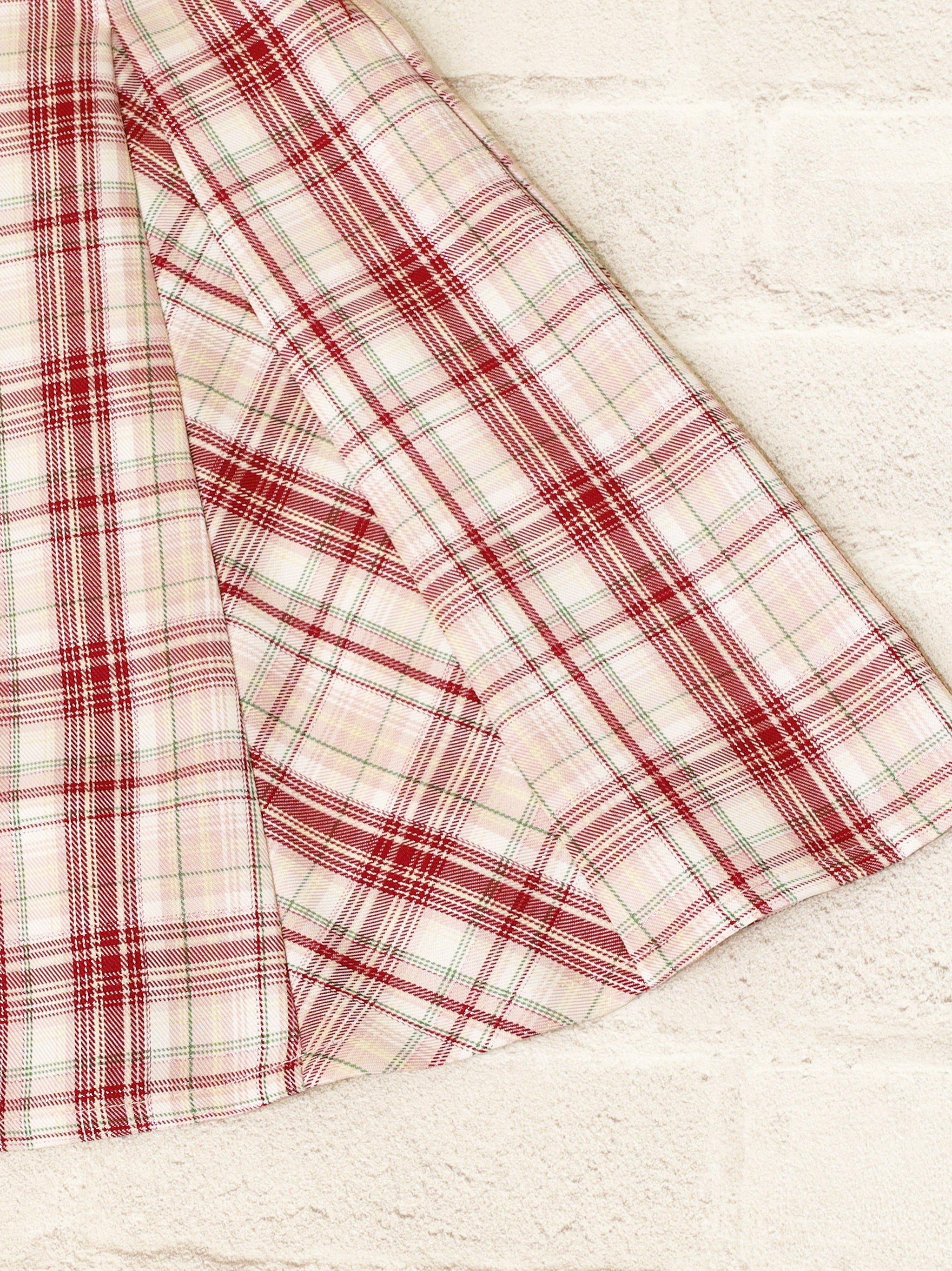 サイドレースアップはぎフレアチェックスカート |Amavel(アマベル)公式サイト