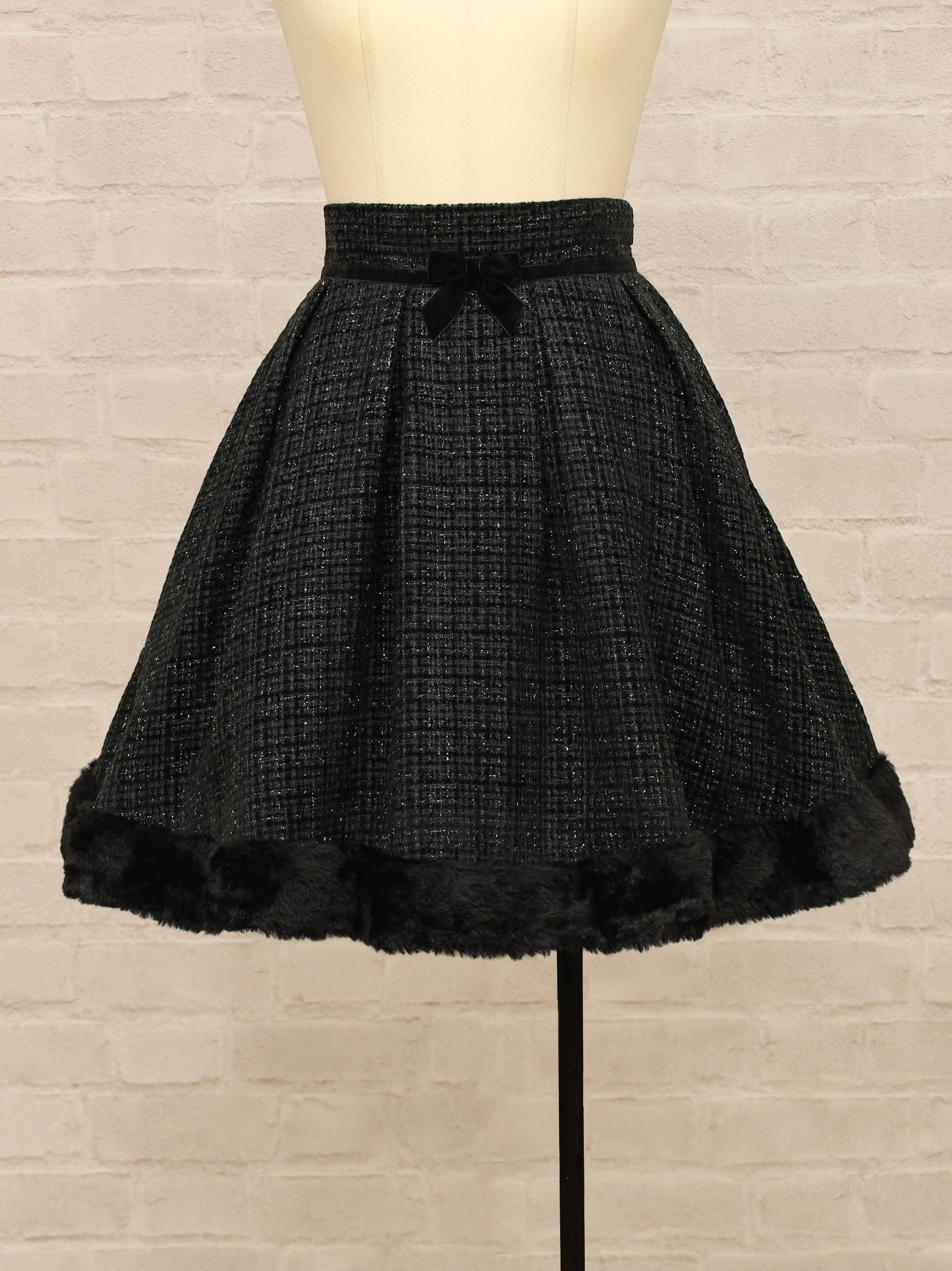 Étoile Tweed 裾ファースカート |Amavel(アマベル)公式サイト