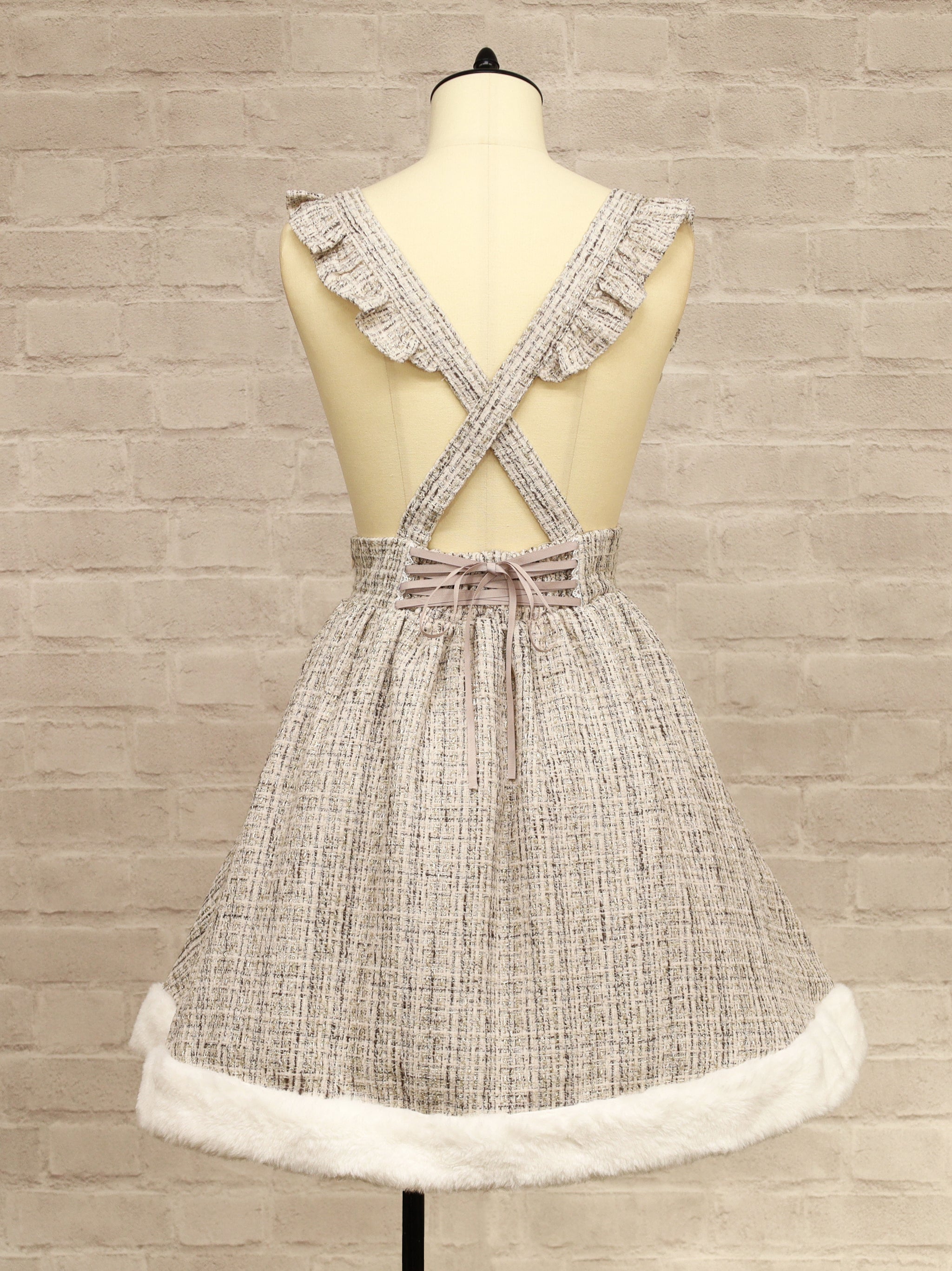 Étoile Tweed 裾ファースカート |Amavel(アマベル)公式サイト