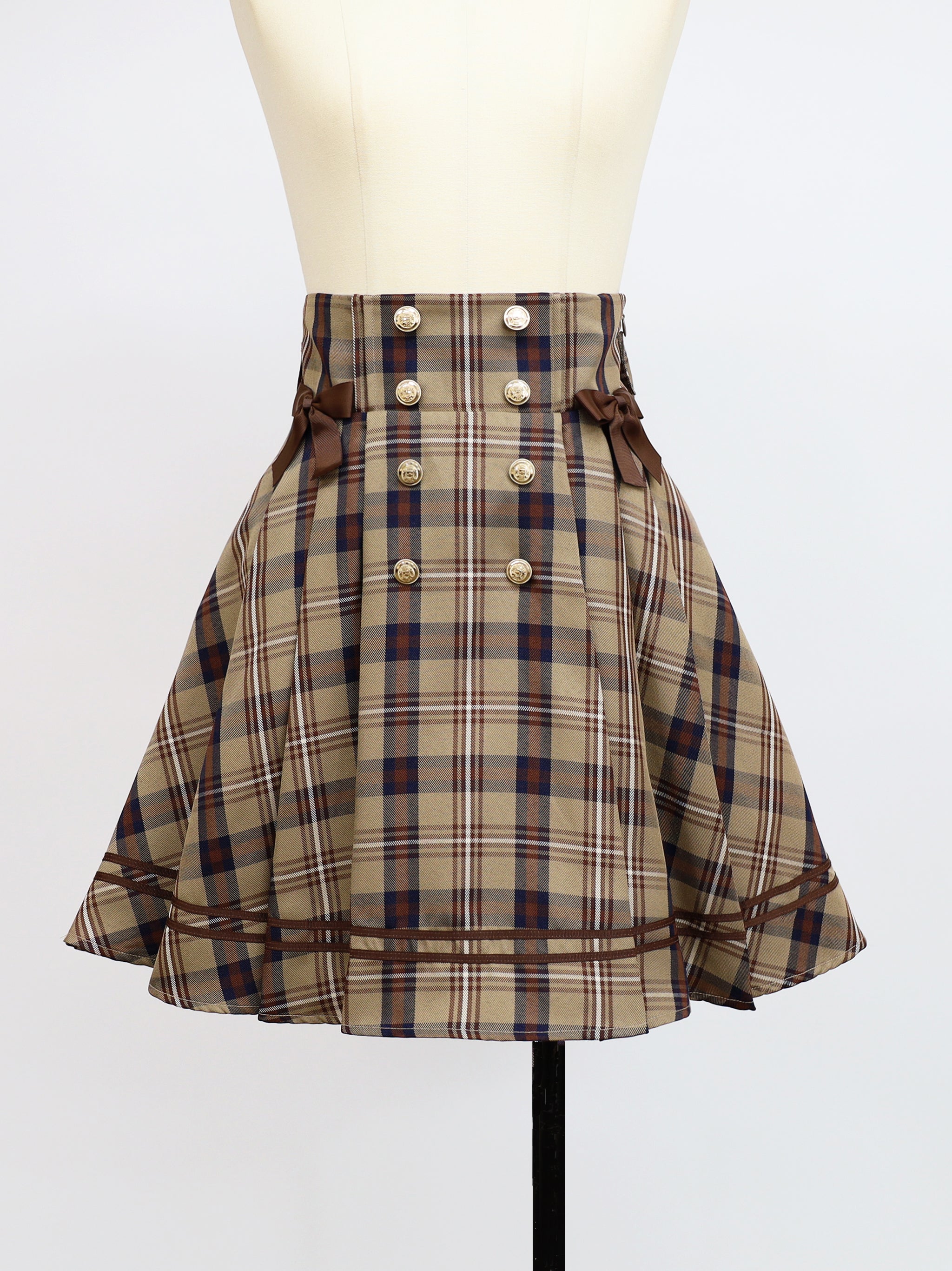 Nostalgic Check サイドプリーツマリンスカパン |Amavel(アマベル)公式サイト