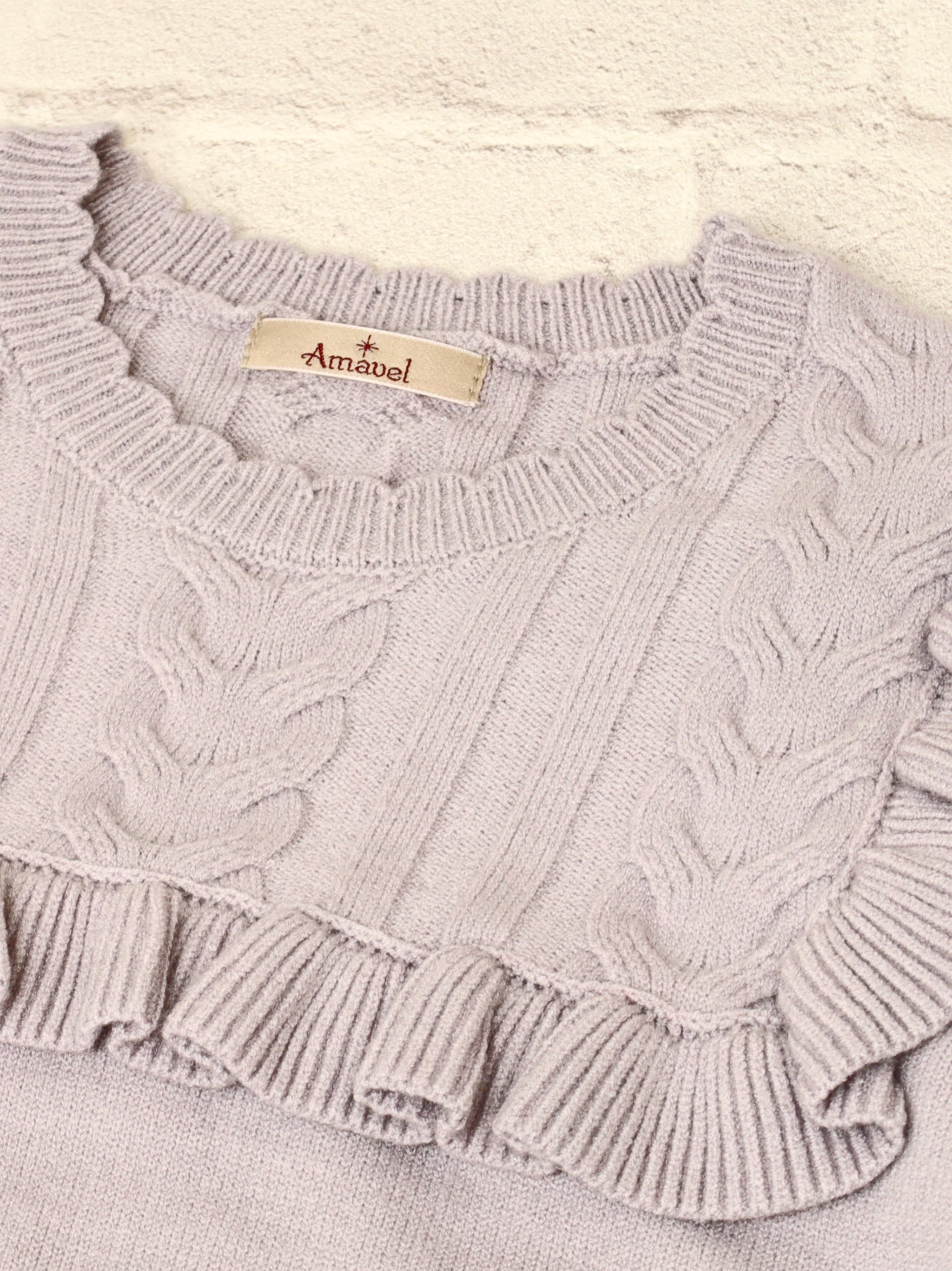 ヨークフリルニットトップス |Amavel(アマベル)公式サイト