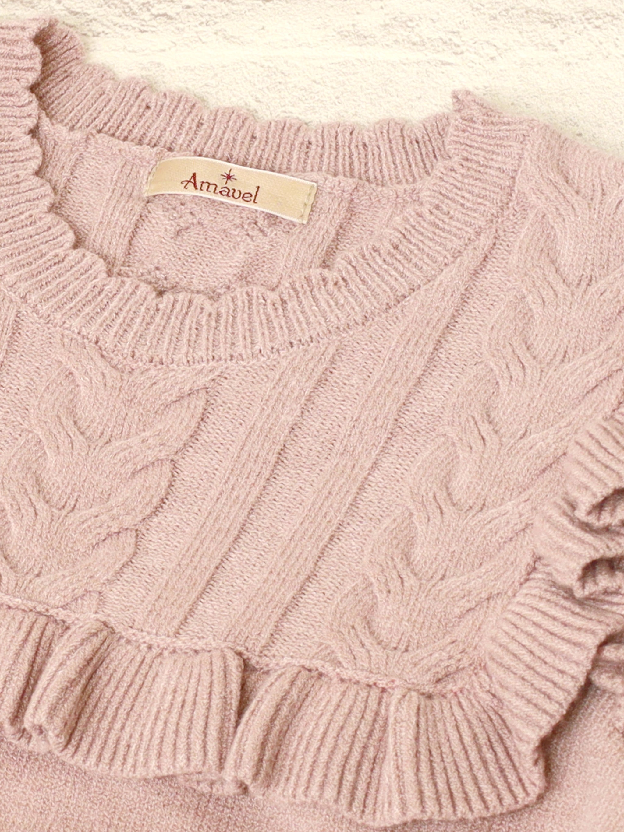 ヨークフリルニットトップス |Amavel(アマベル)公式サイト