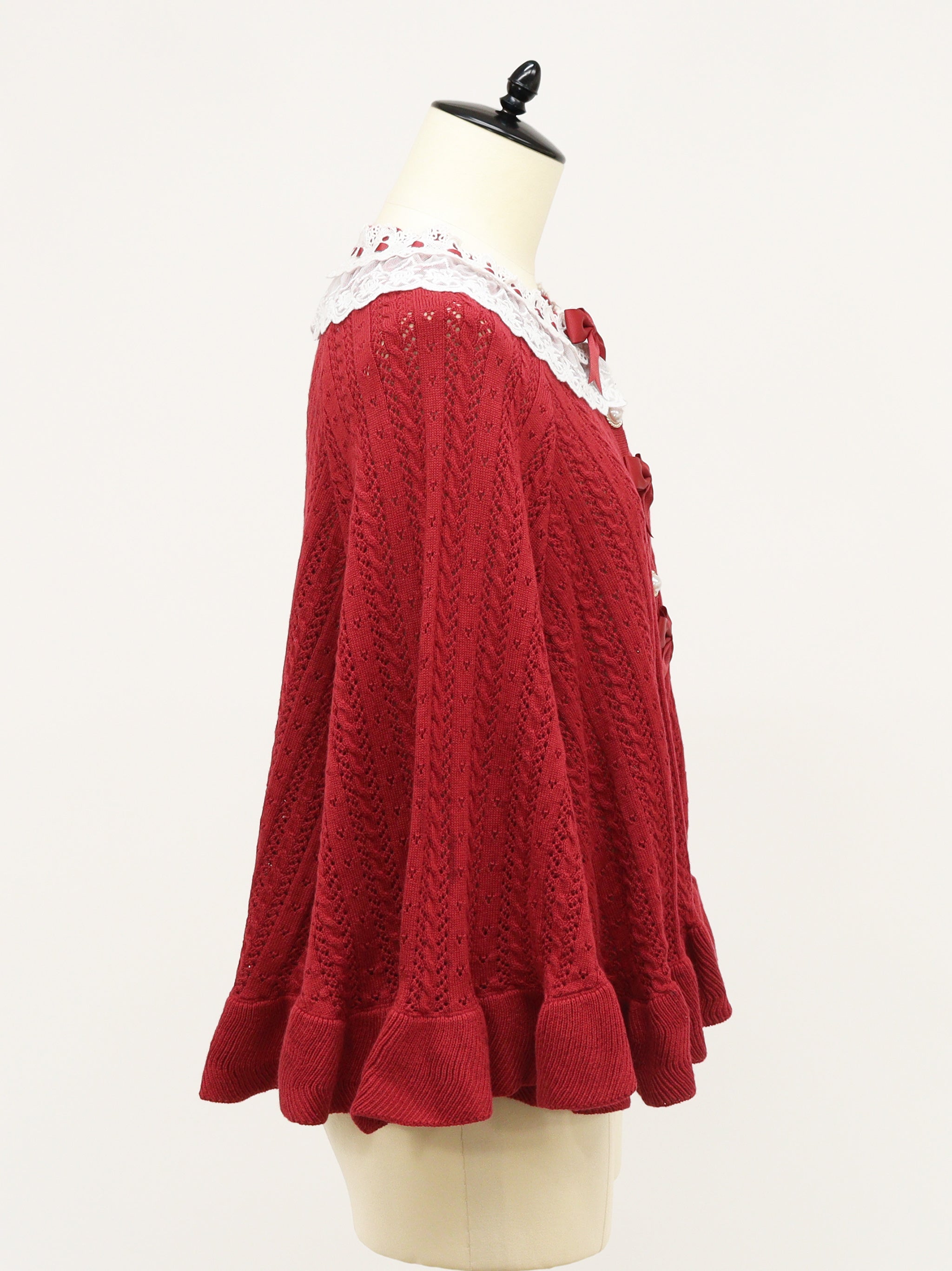 【アウトレットセール対象】ロマンティックレースすかし編みニットポンチョ |Amavel(アマベル)公式サイト