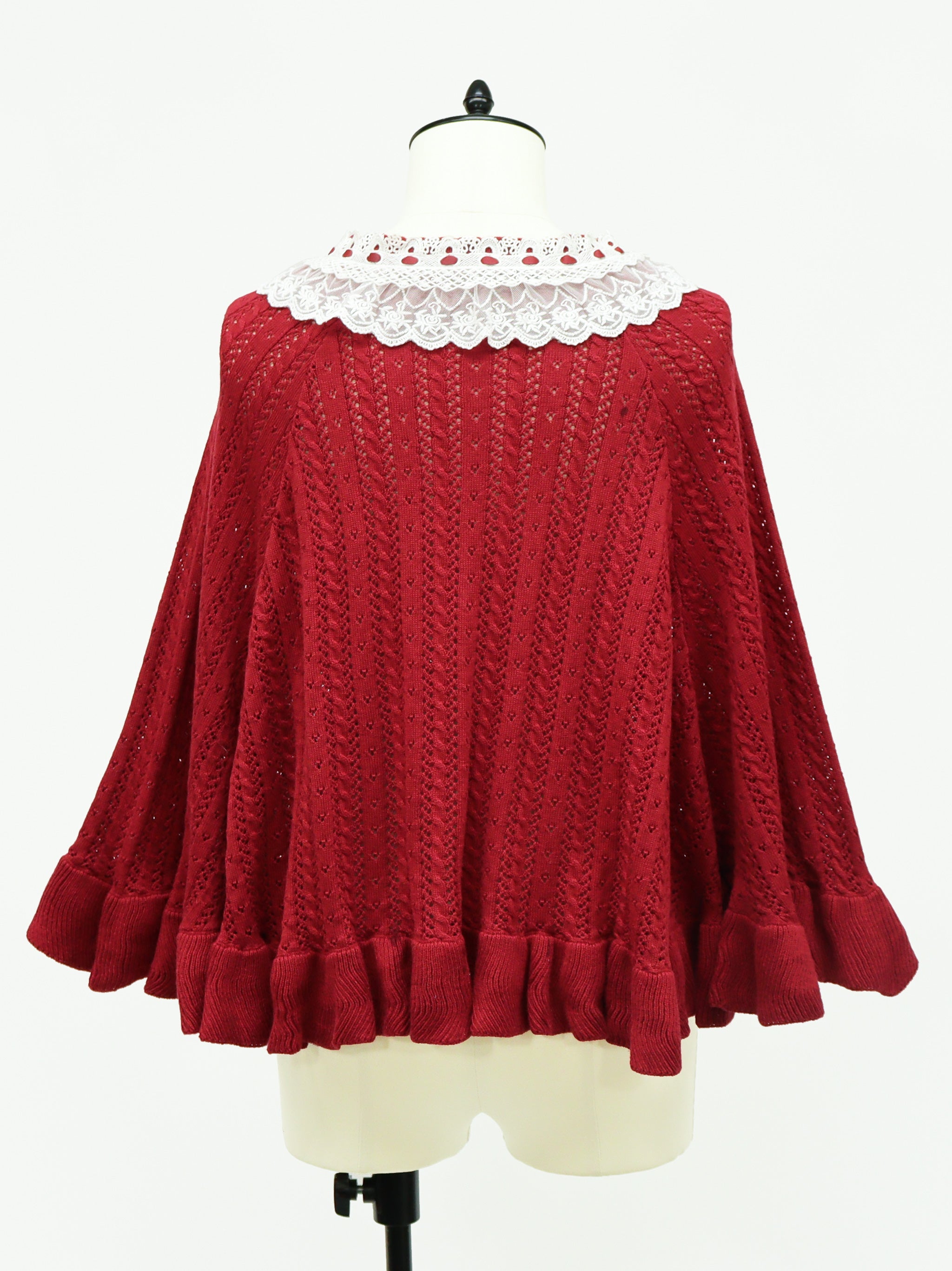 【アウトレットセール対象】ロマンティックレースすかし編みニットポンチョ |Amavel(アマベル)公式サイト